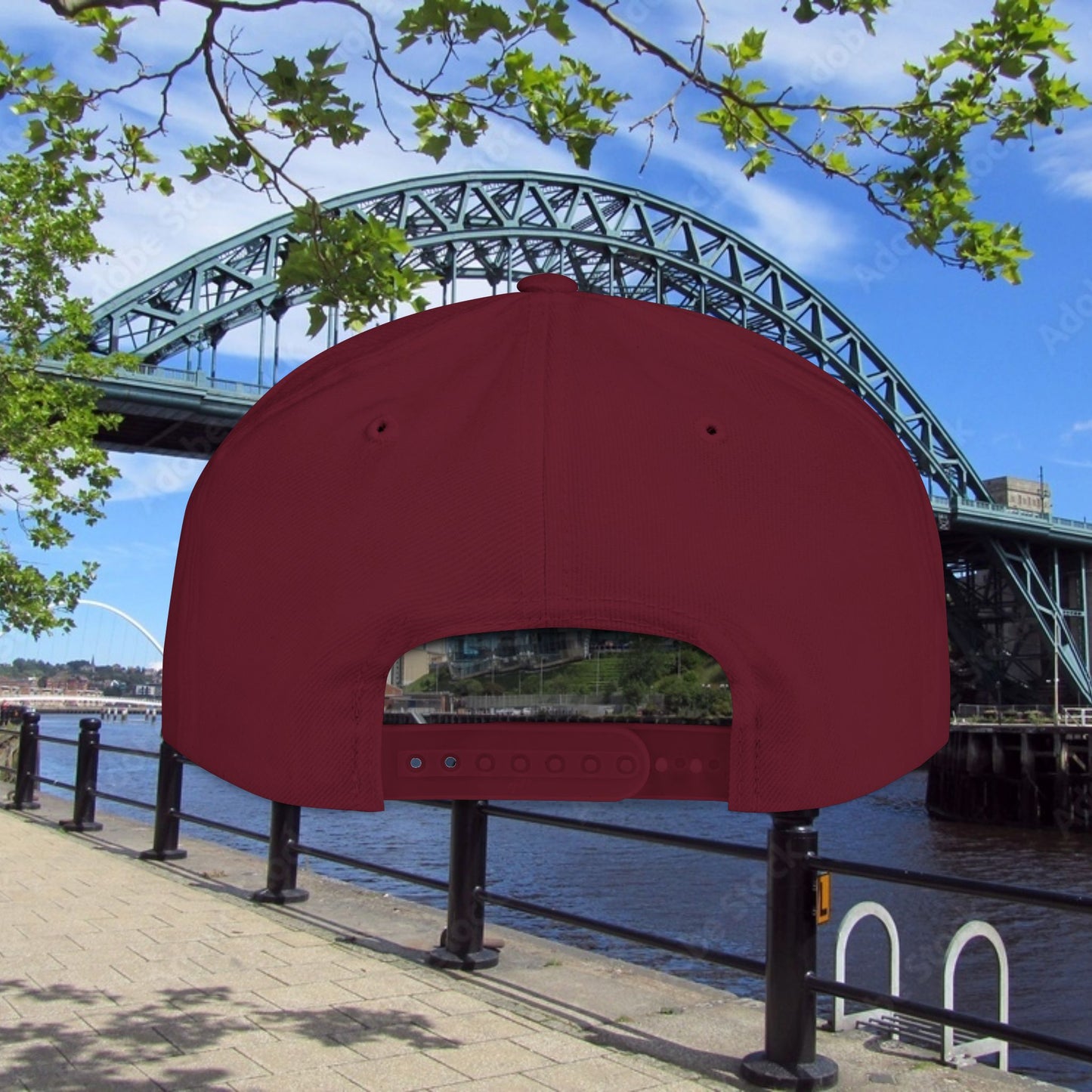 Newcastle United B&W Crest Flat Bill Snapback