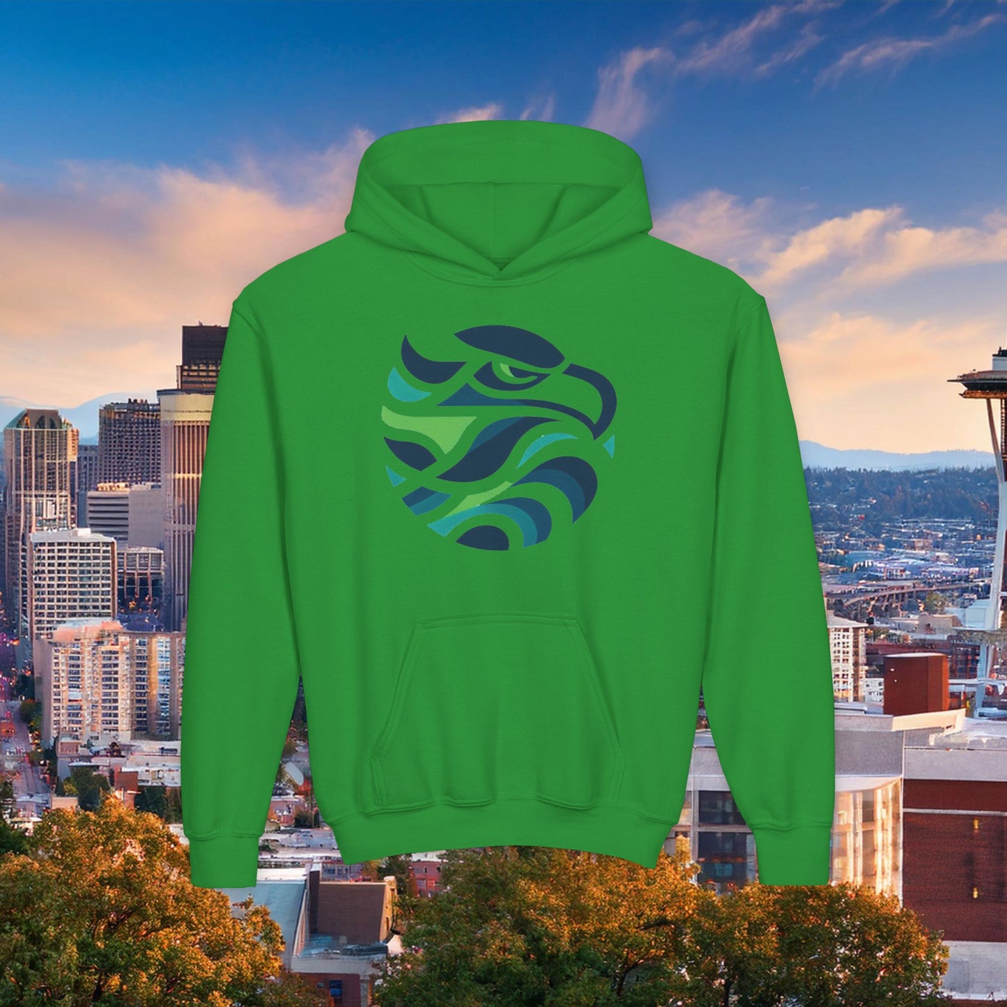 Seattle Football Logo Youth Hoodie