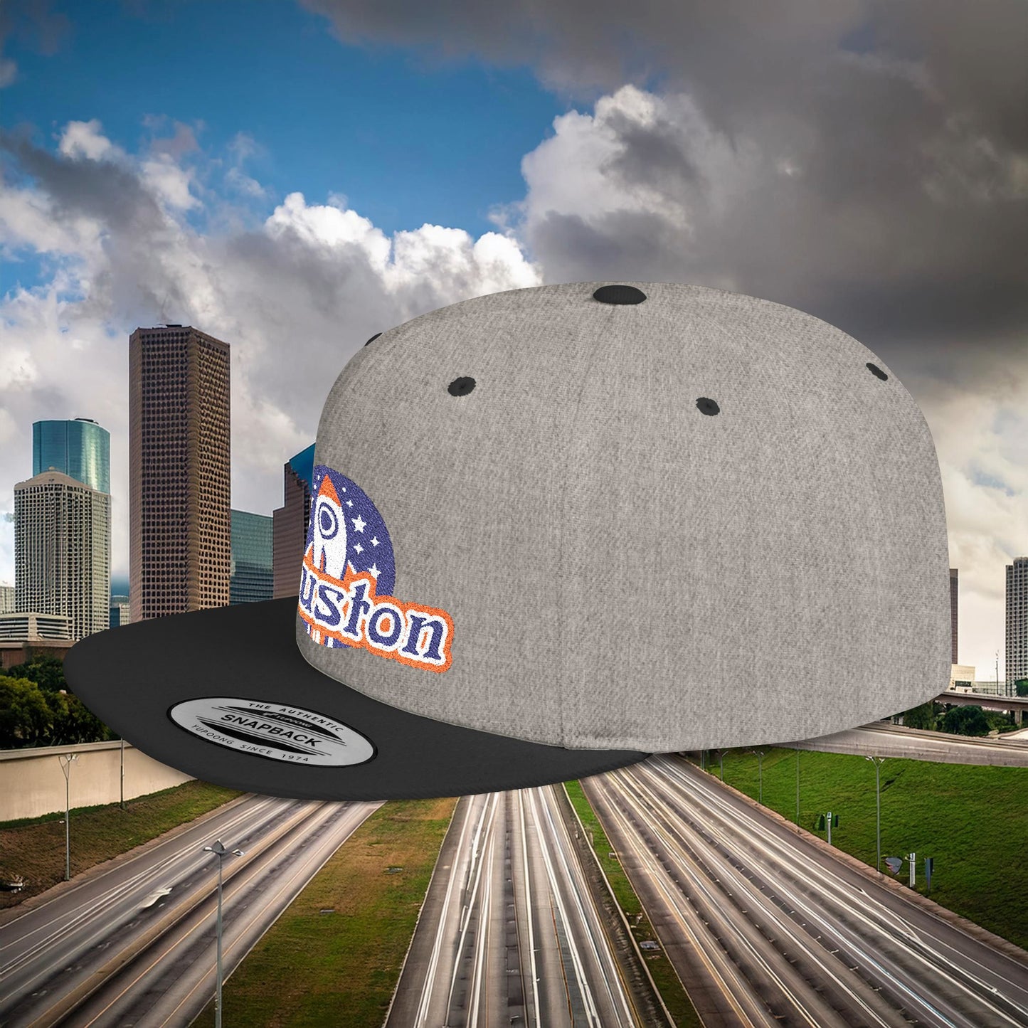 Houston Rocket Flat Bill Snapback