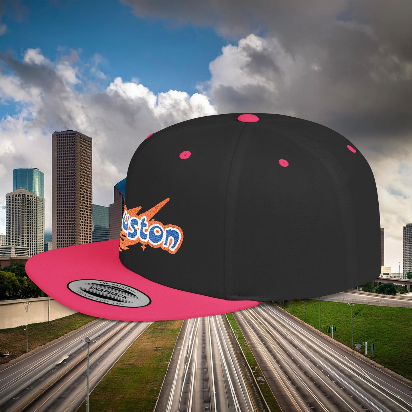 Houston Asteroid Flat Bill Snapback