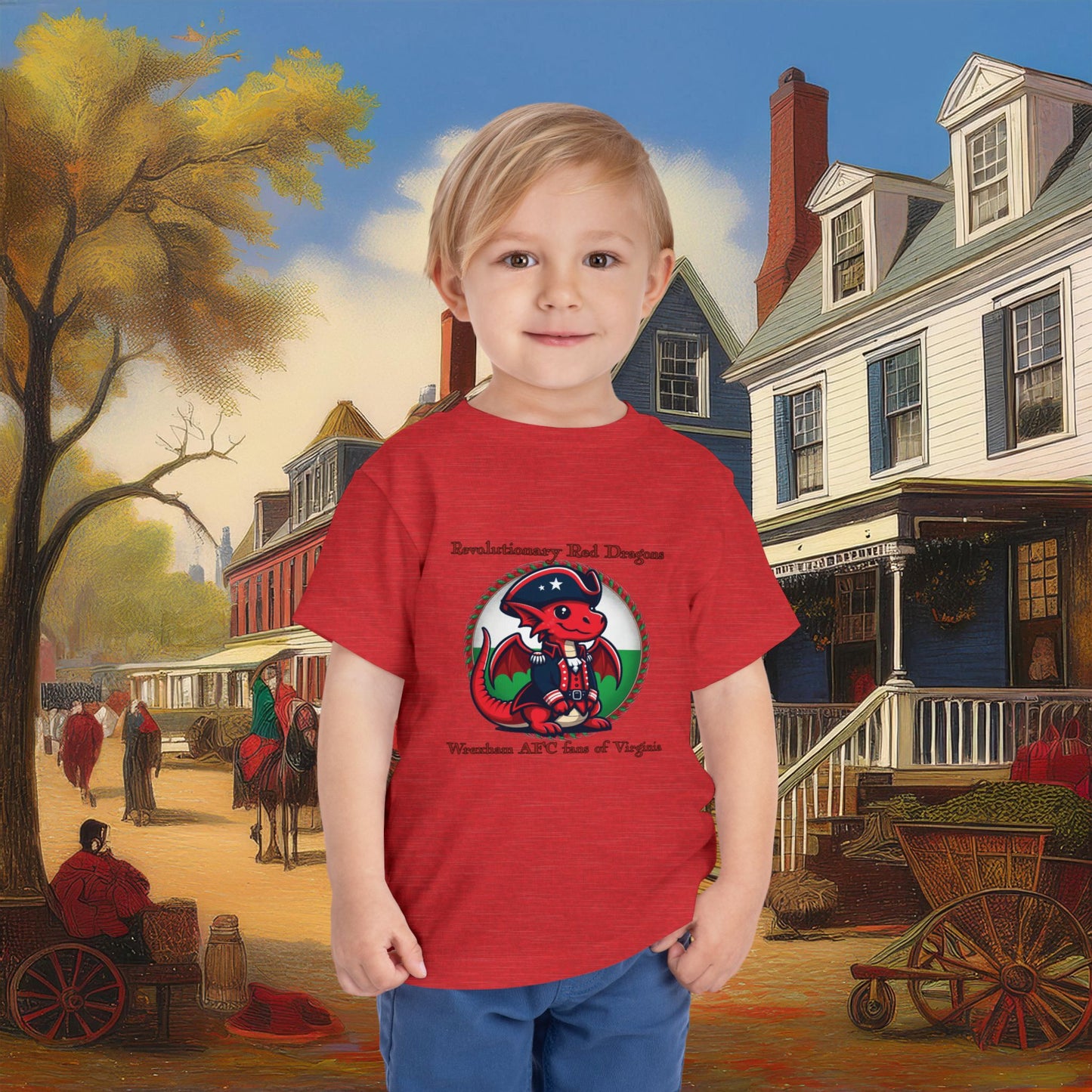 Mini Revolutionary Red Dragons Toddler Tee