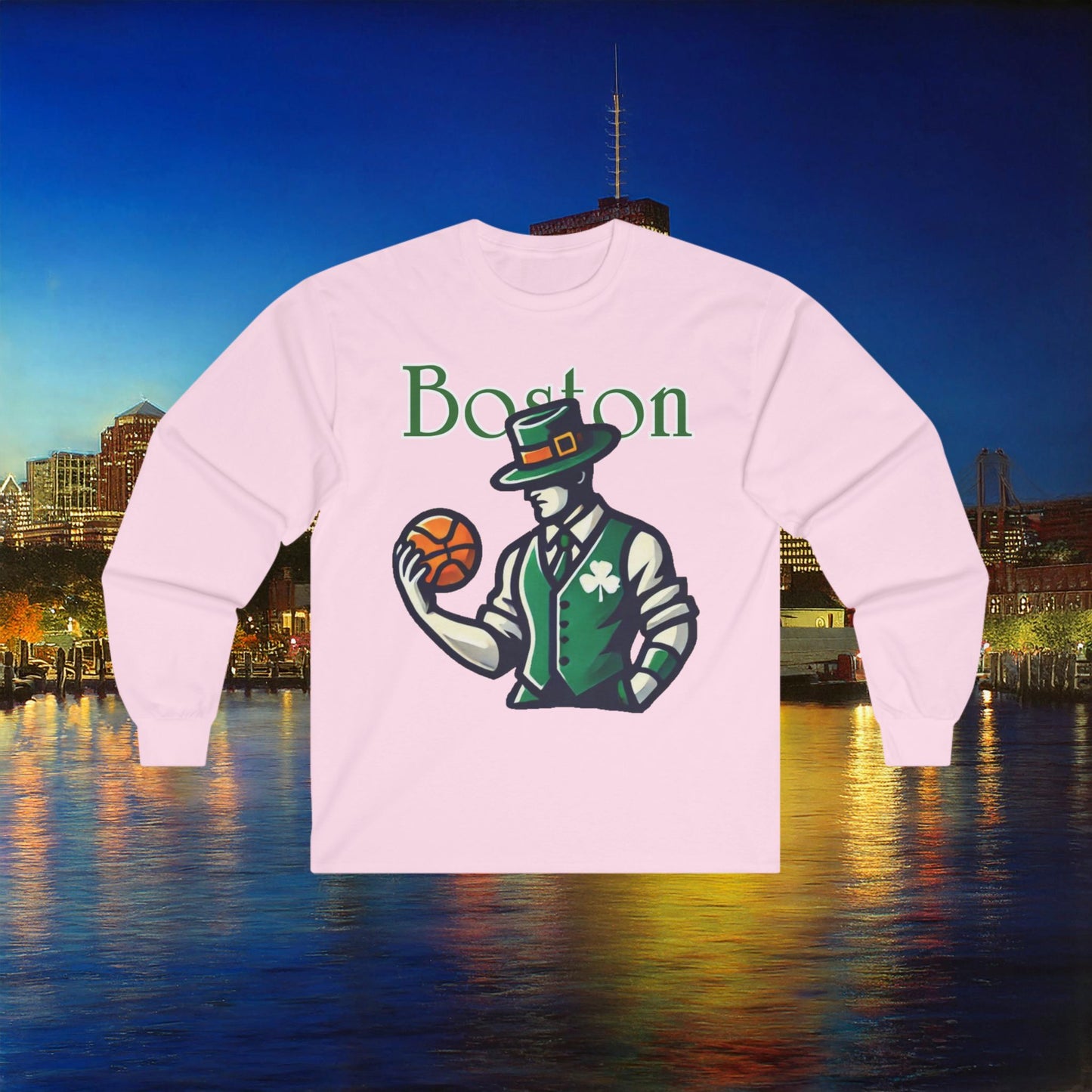 Boston Basketball Long Sleeve Tee