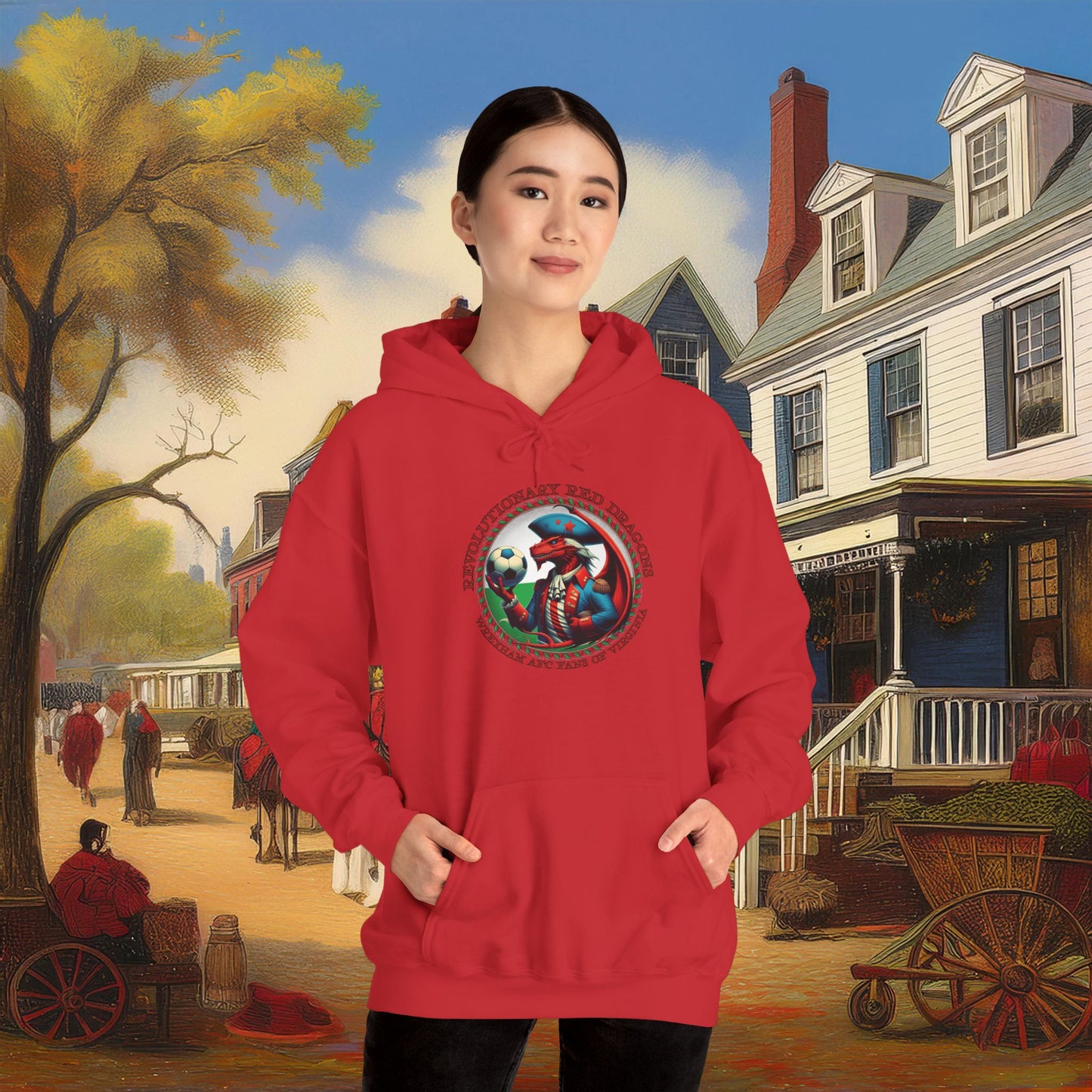 Revolutionary Red Dragons Crest Hoodie - Alternate