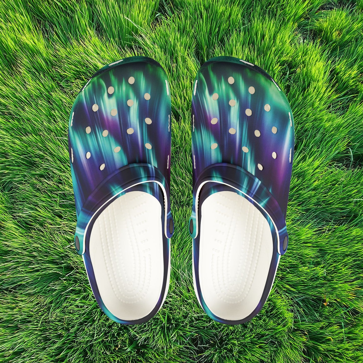 Northern Lights Foam Clogs