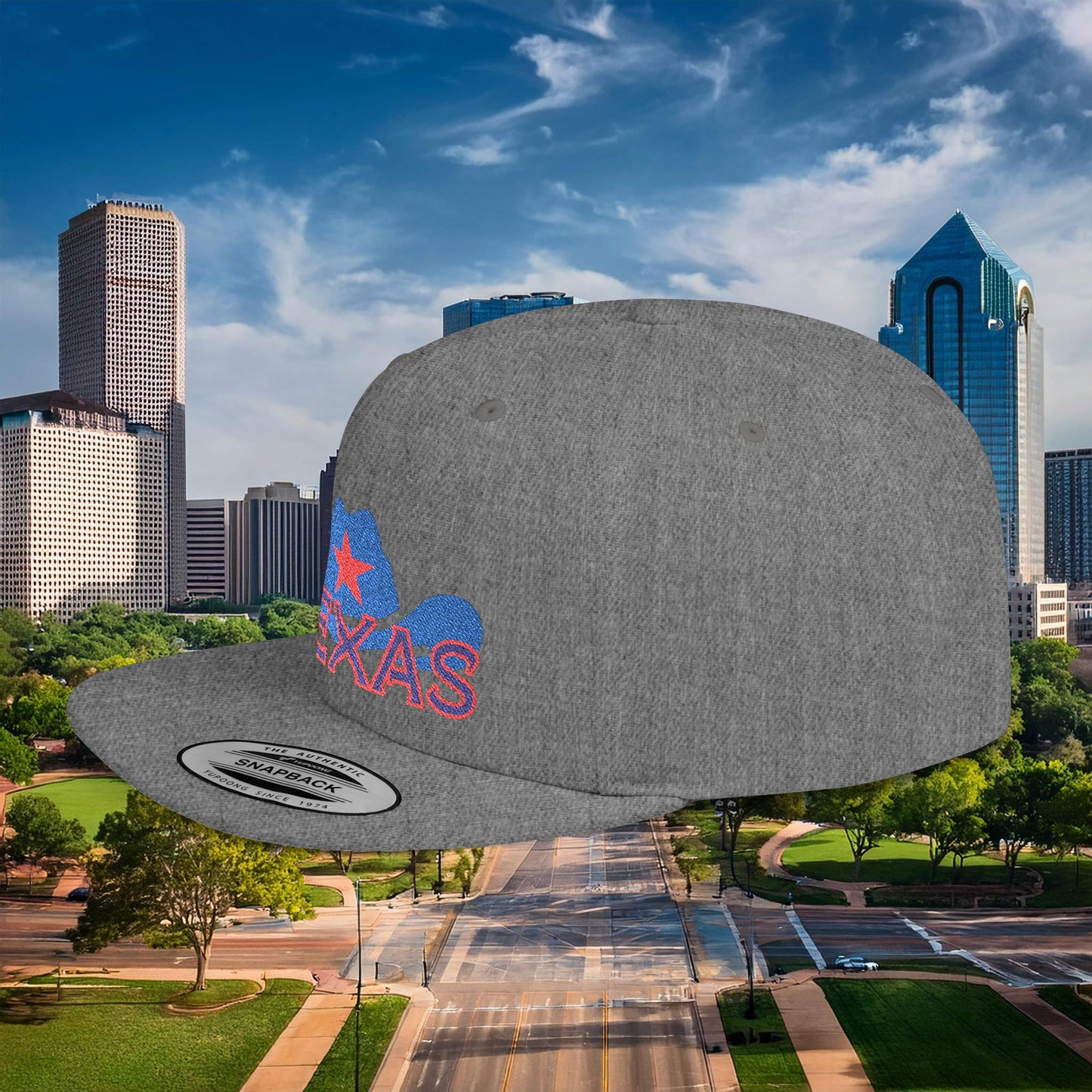 Texas Cowboy Hat Flat Bill Snapback