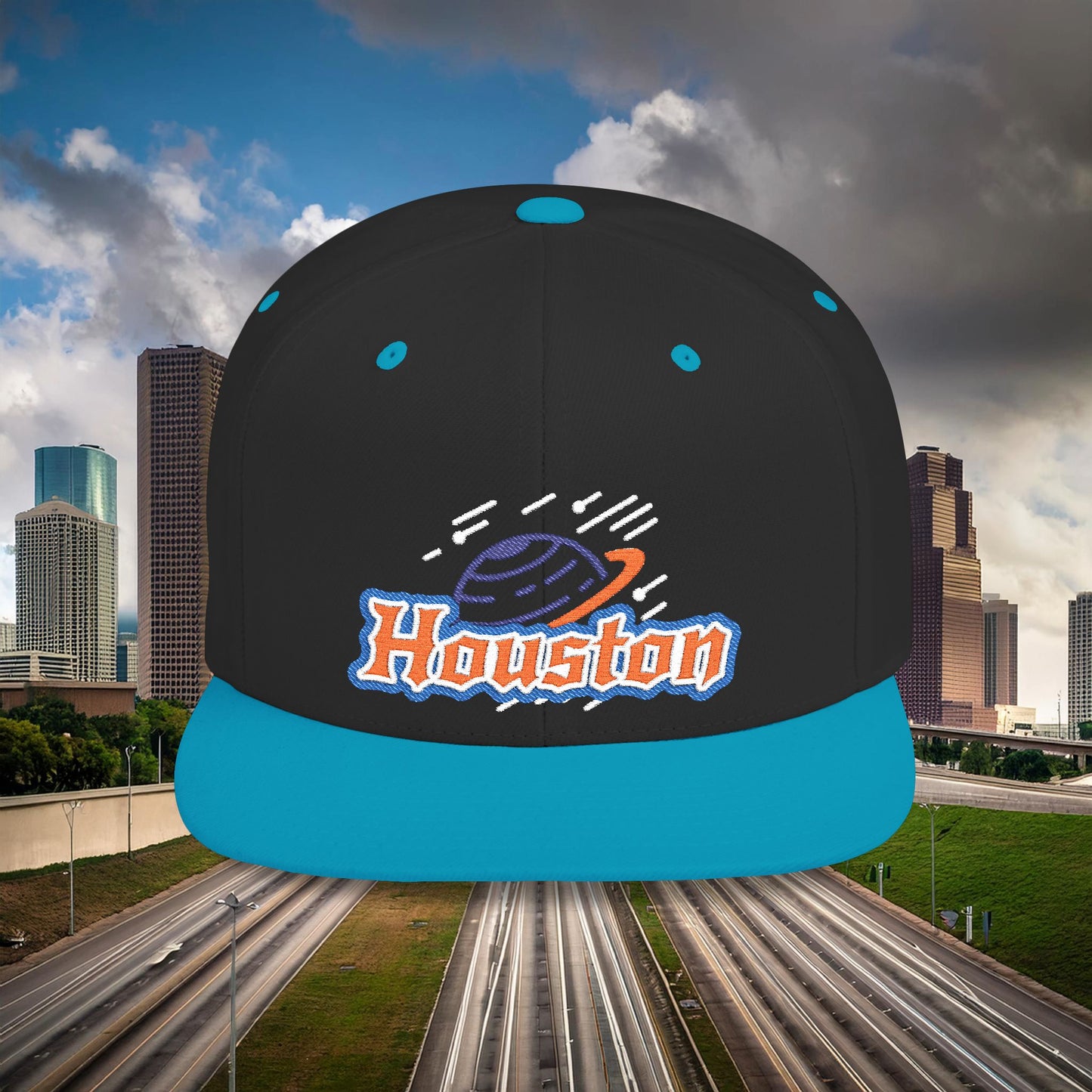 Houston Planetary Flat Bill Snapback