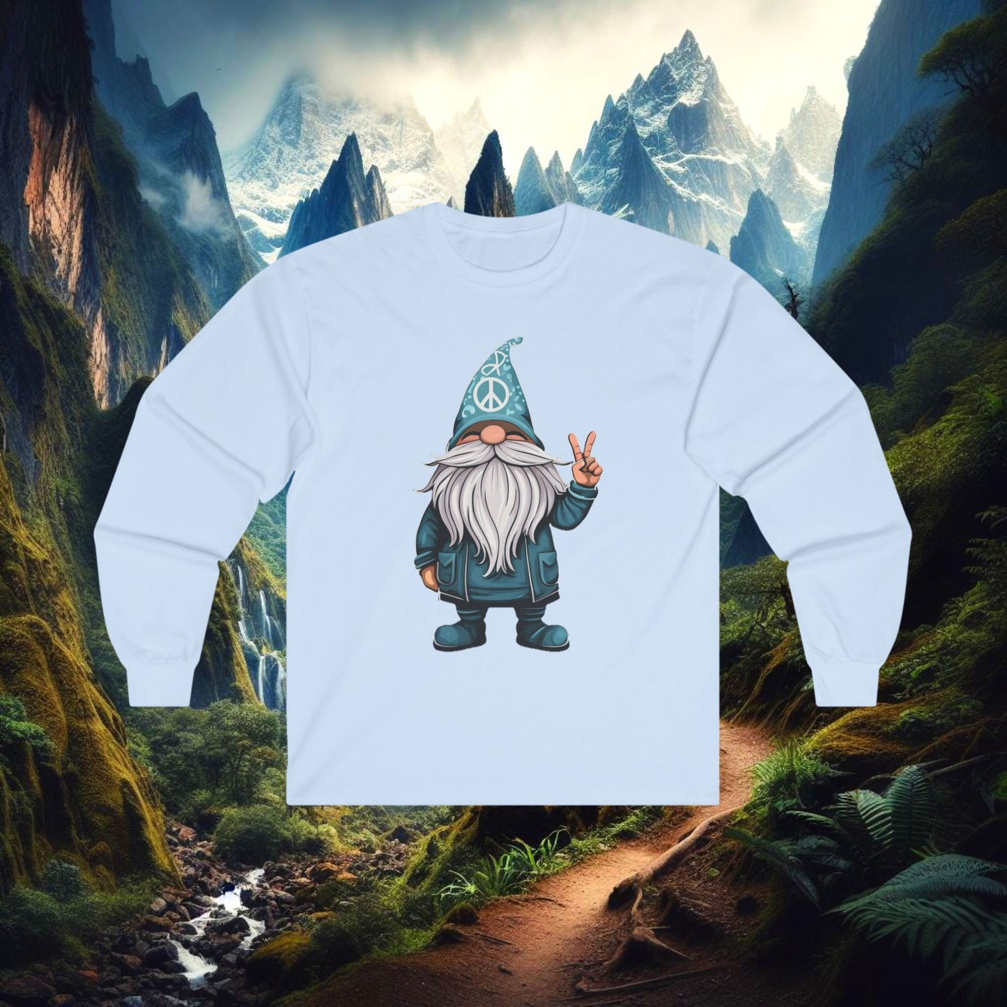 Peace Gnome Long Sleeve Tee