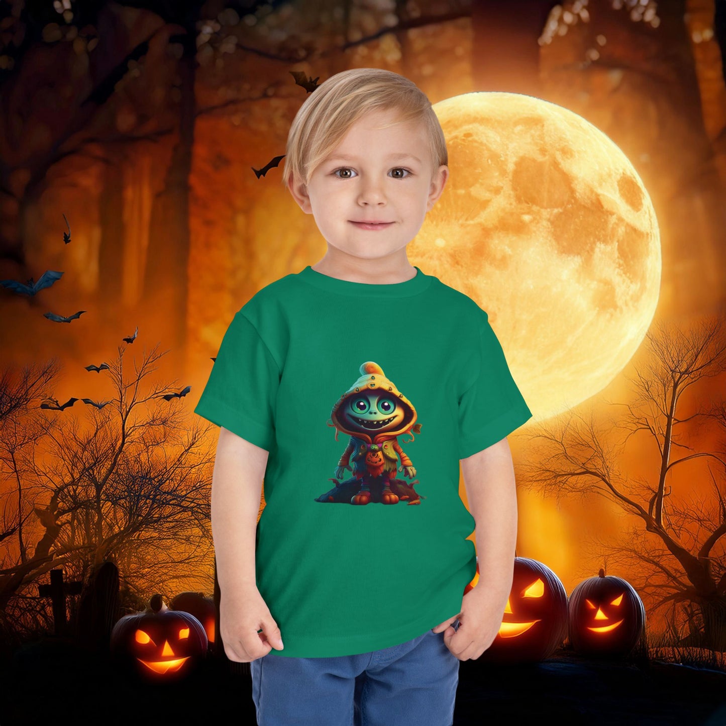 Trick or Treat Monster Toddler Tee