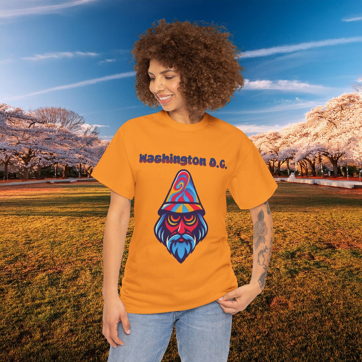 Washington D.C. Psychedelic Wizard Tee