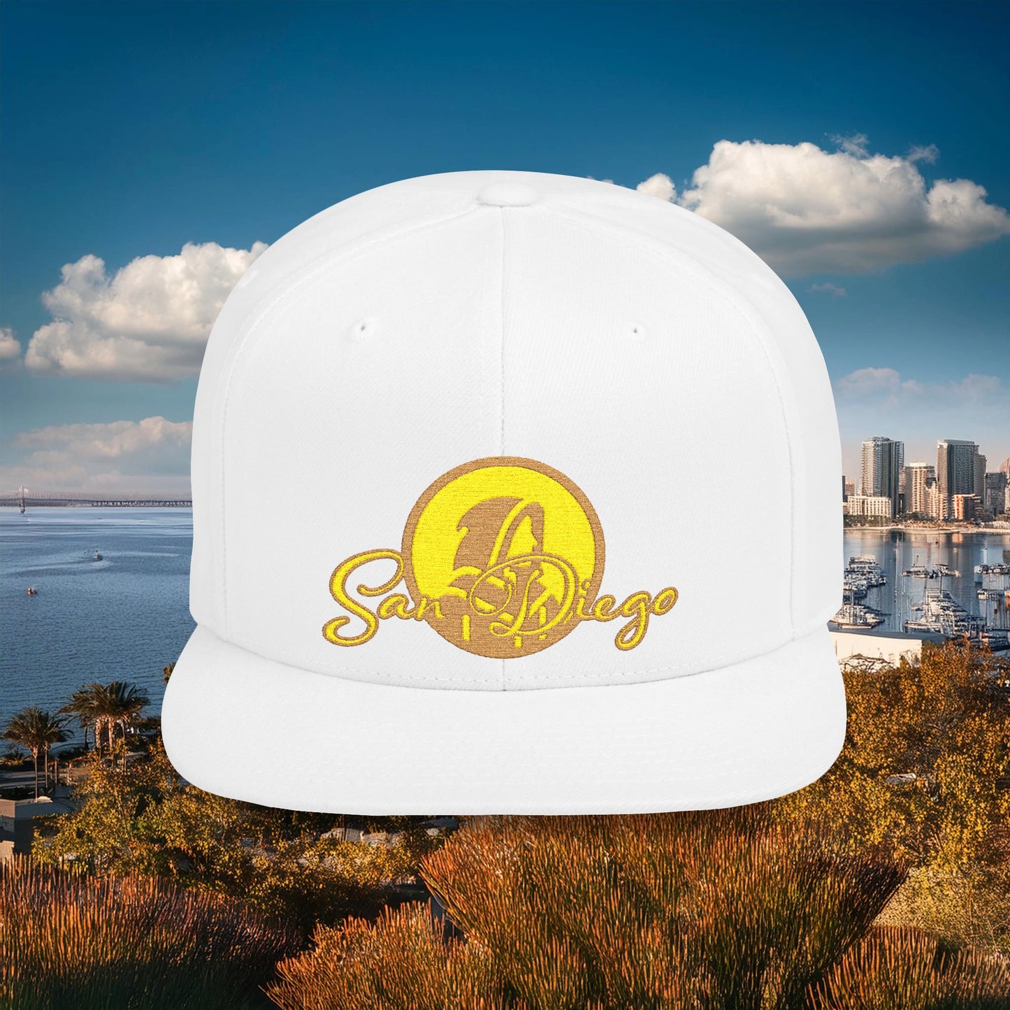 San Diego Baseball Logo Flat Bill Snapback