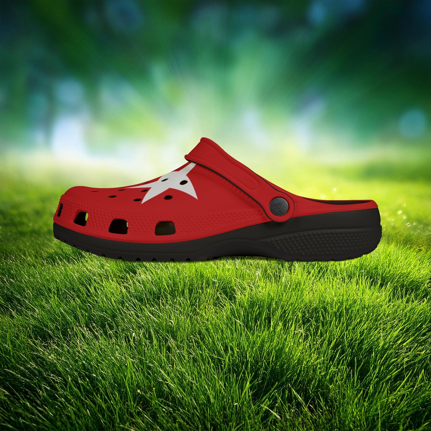 The Turkiye Flag Foam Clogs