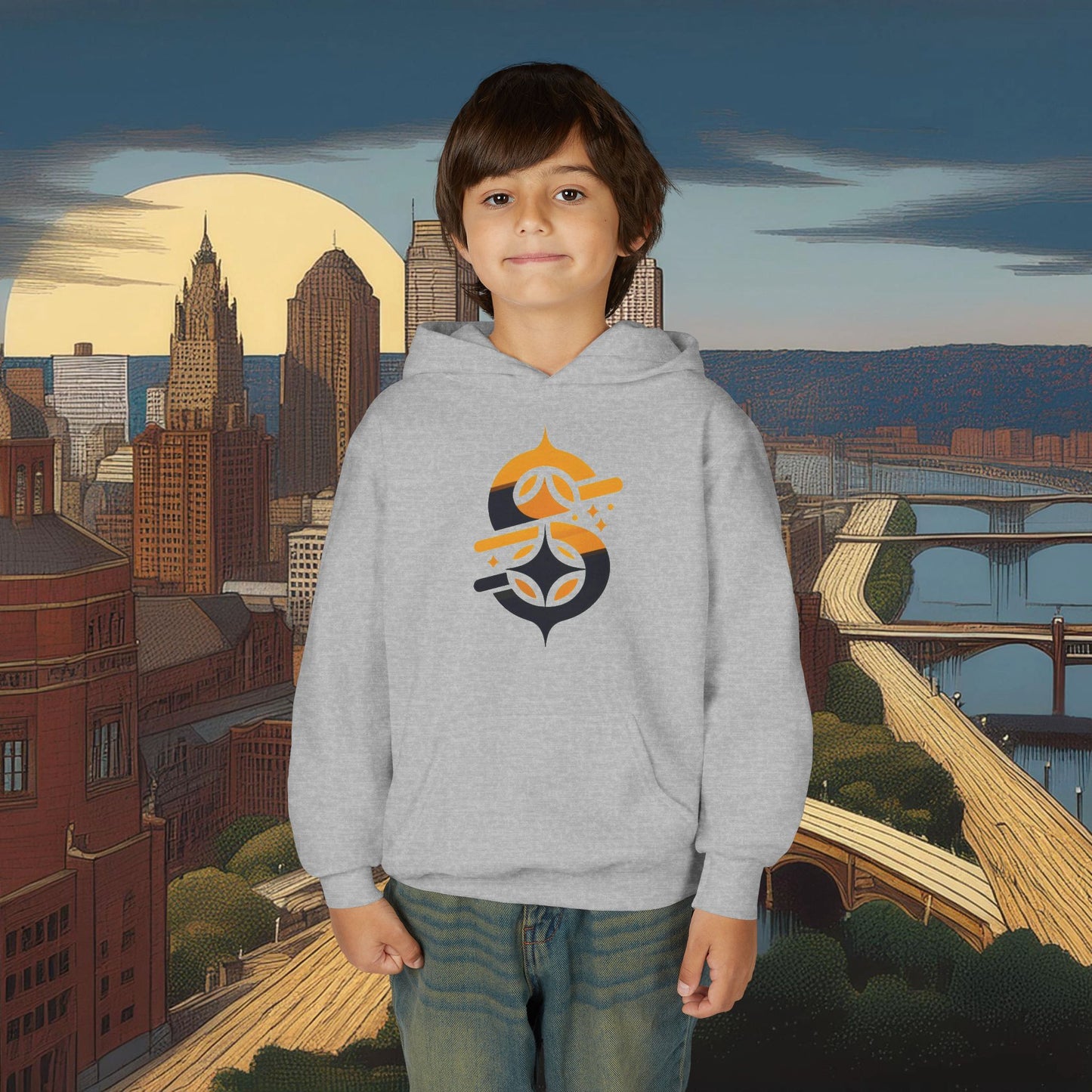 Pittsburgh Football Logo Youth Hoodie