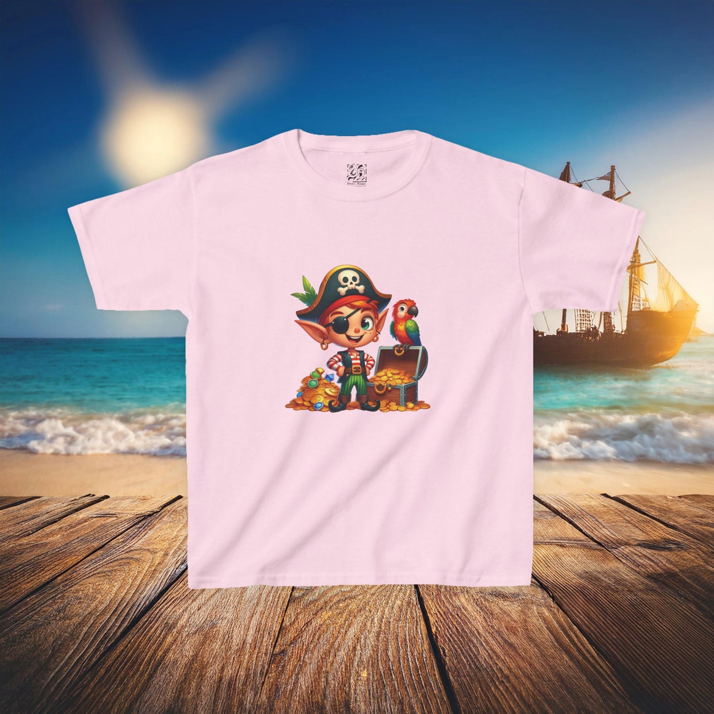 Pirate Elf Kids Tee