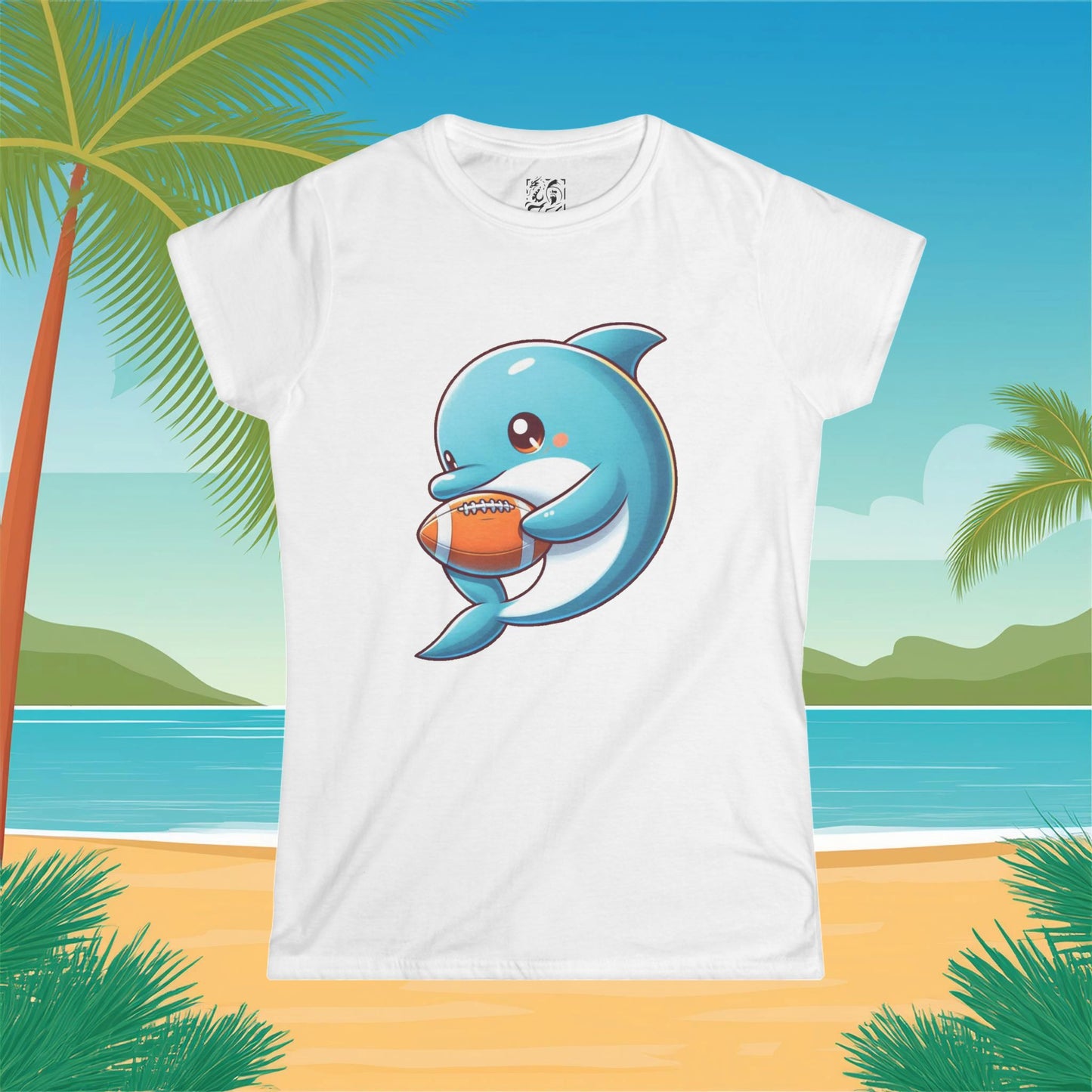 Miami Little Dolphin Women's Softstyle Tee
