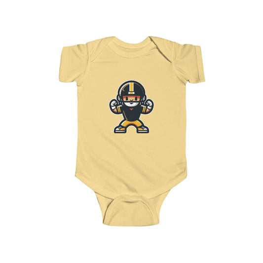 Mini Pittsburgh Football Player Infant Bodysuit