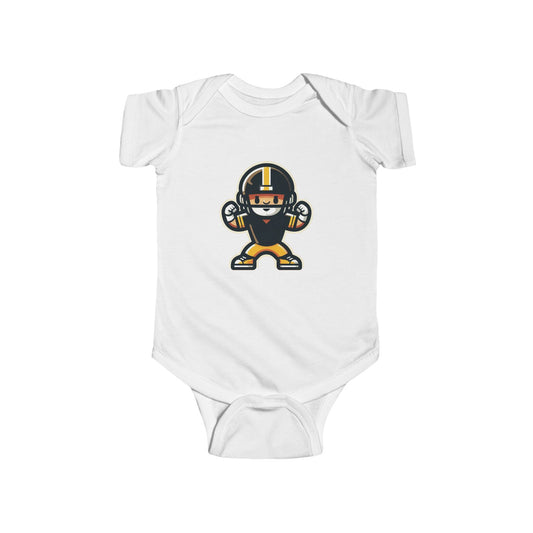 Mini Pittsburgh Football Player Infant Bodysuit