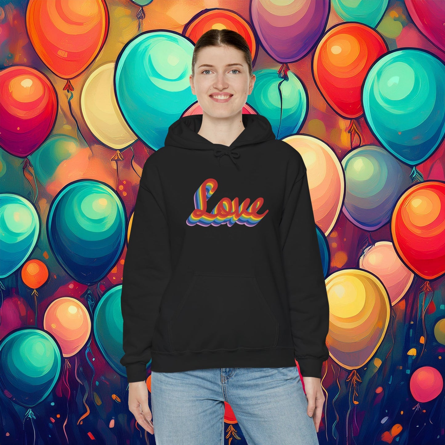 Rainbow Love Unisex Hoodie