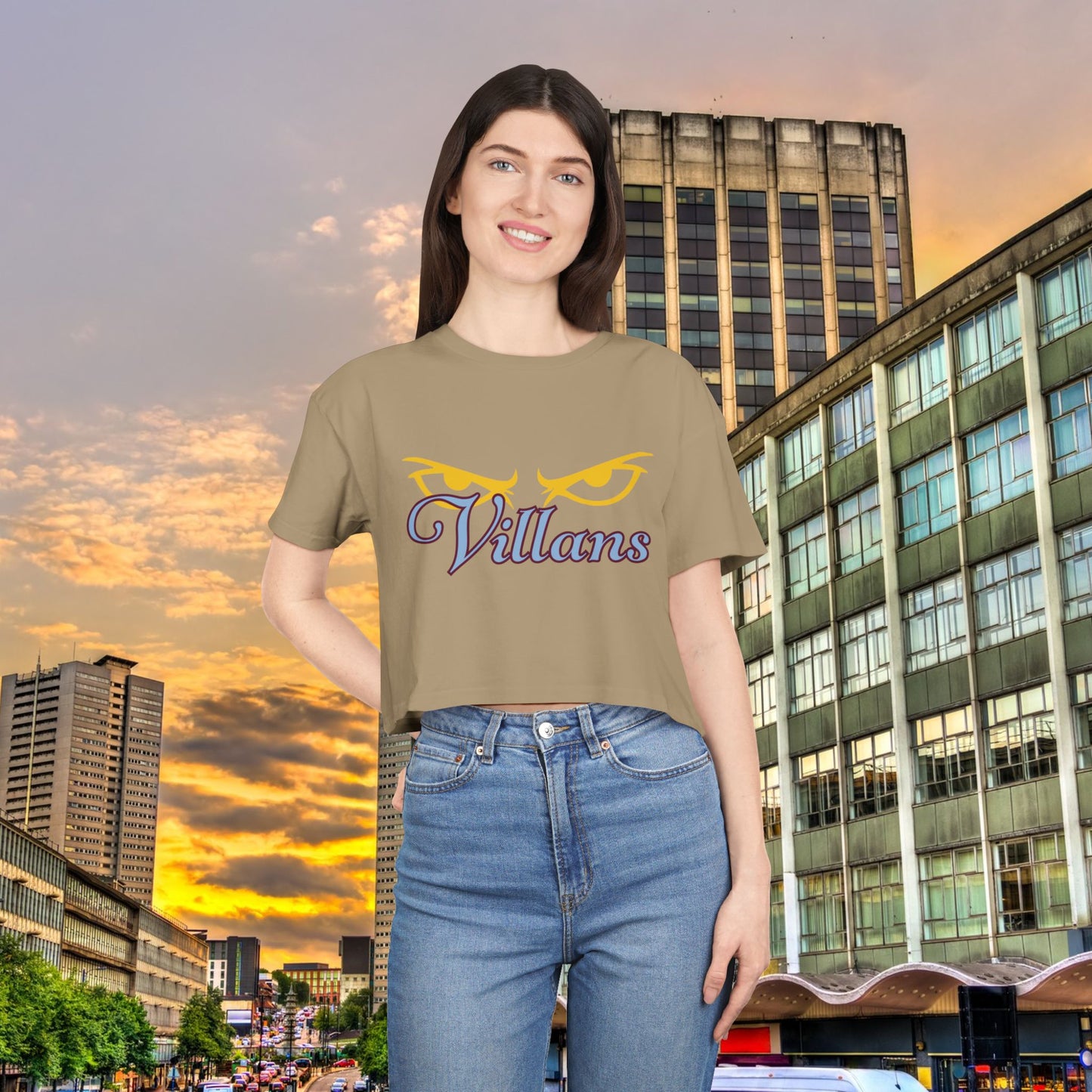 Villans Women's Crop Tee