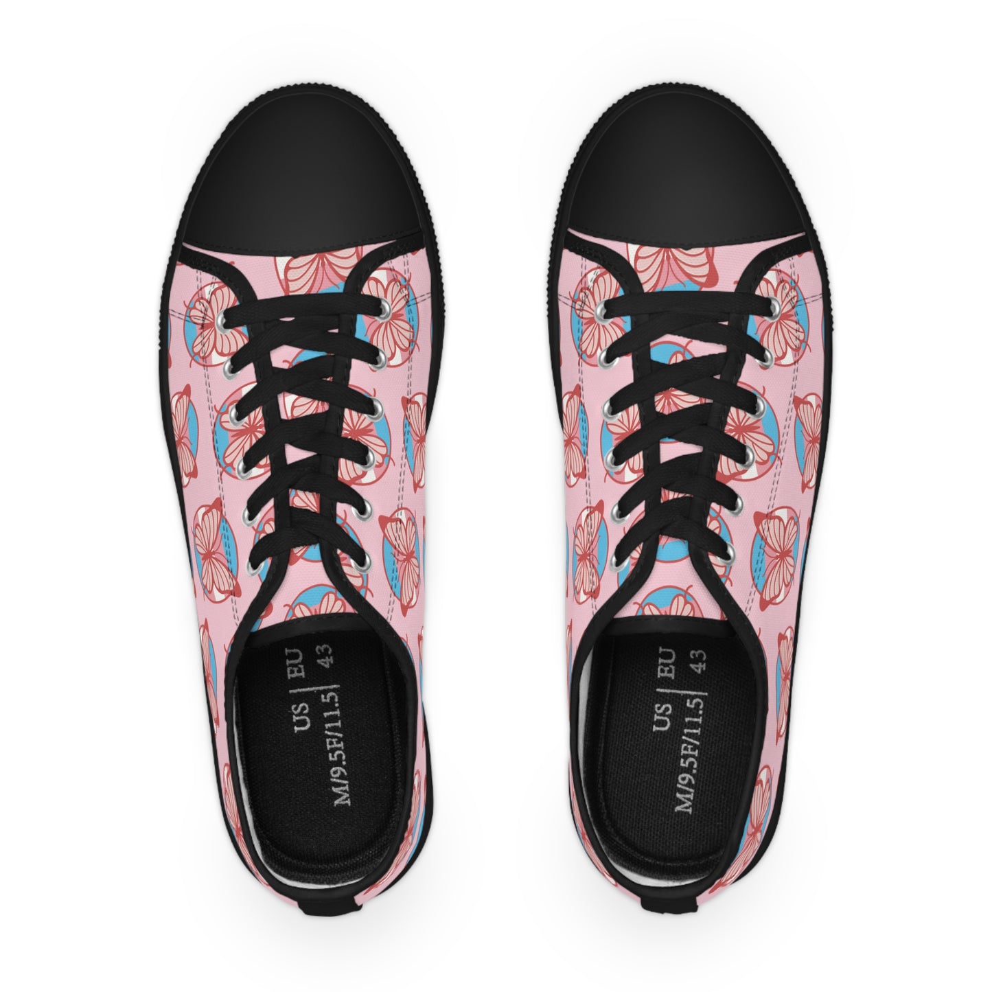 The T Elders Butterfly Patterned Men's Low Top Sneakers
