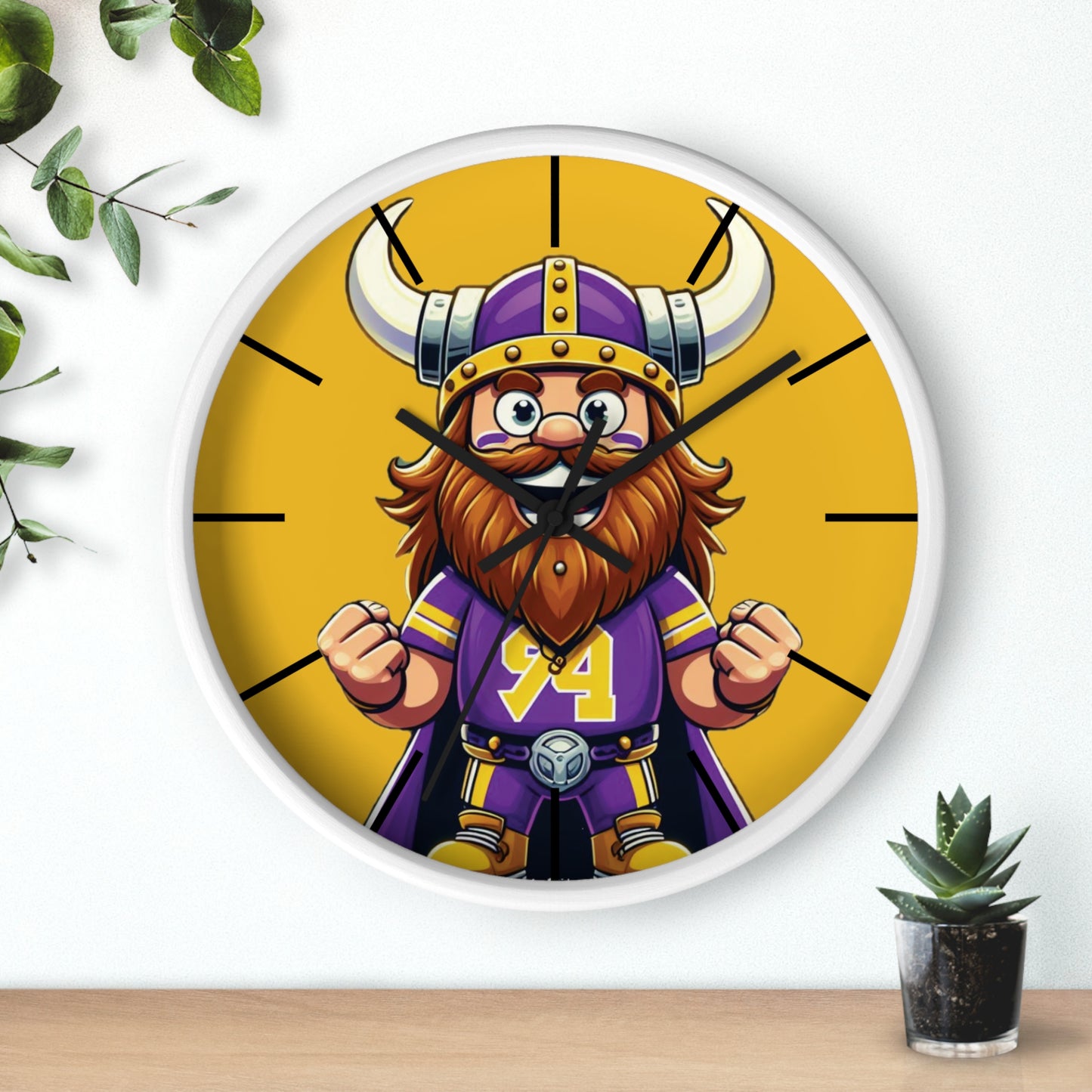 Minnesota Football Fan Wall Clock