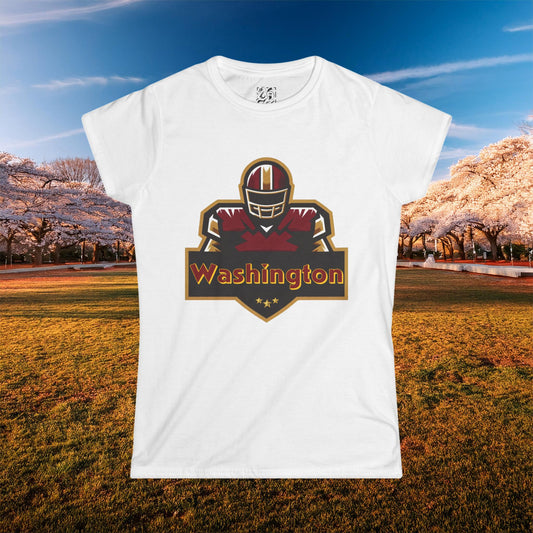Washington Football Player Logo Women's Softstyle Tee