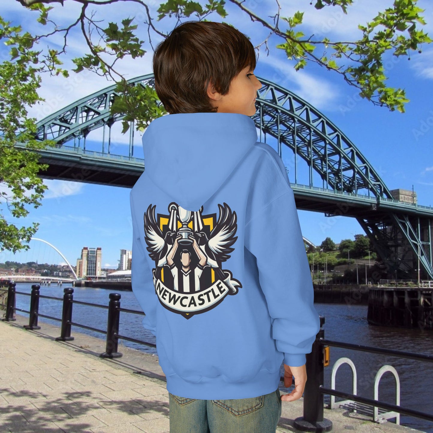Newcastle Cup Champions Crest Youth Hoodie