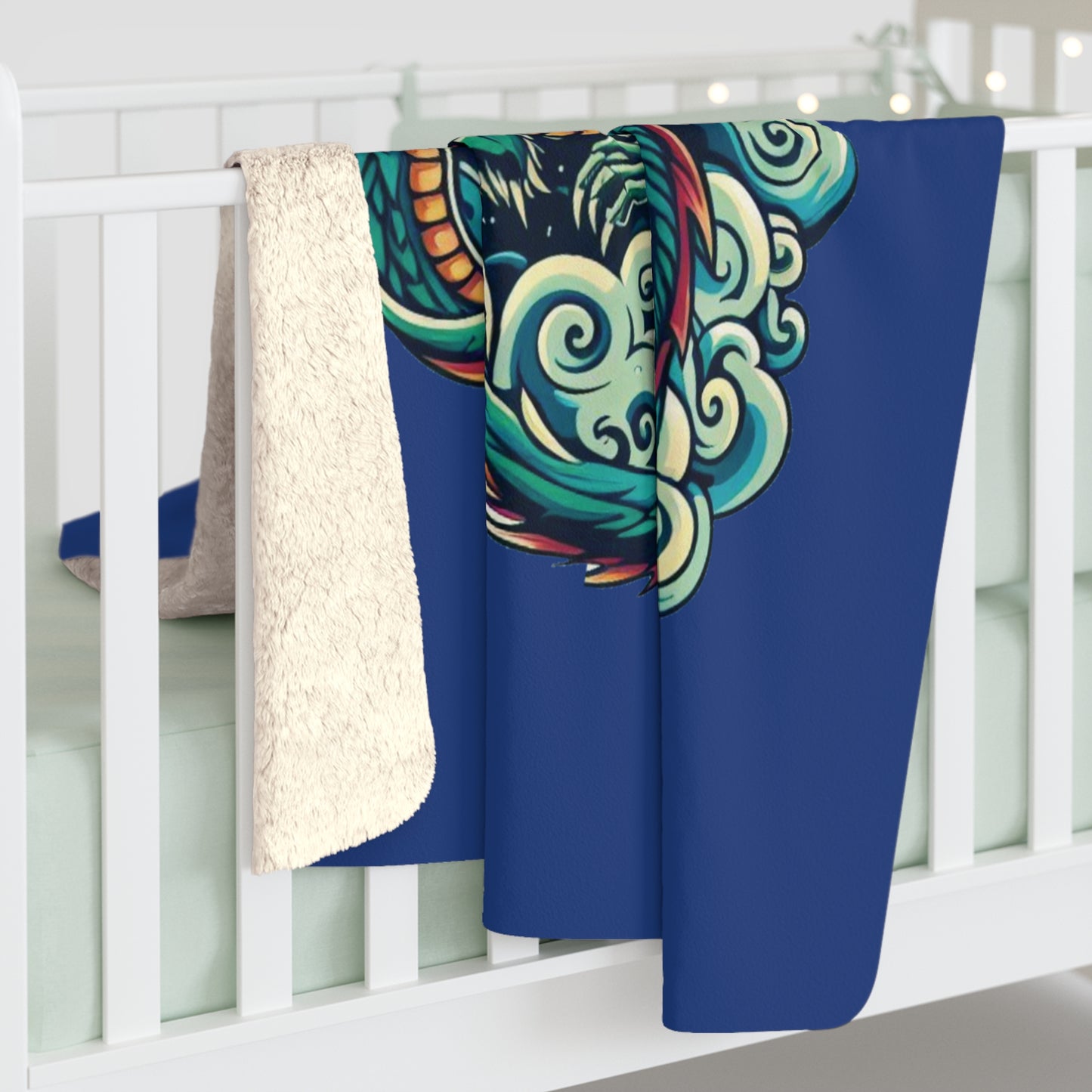 Cloud Dragon Sherpa Fleece Blanket