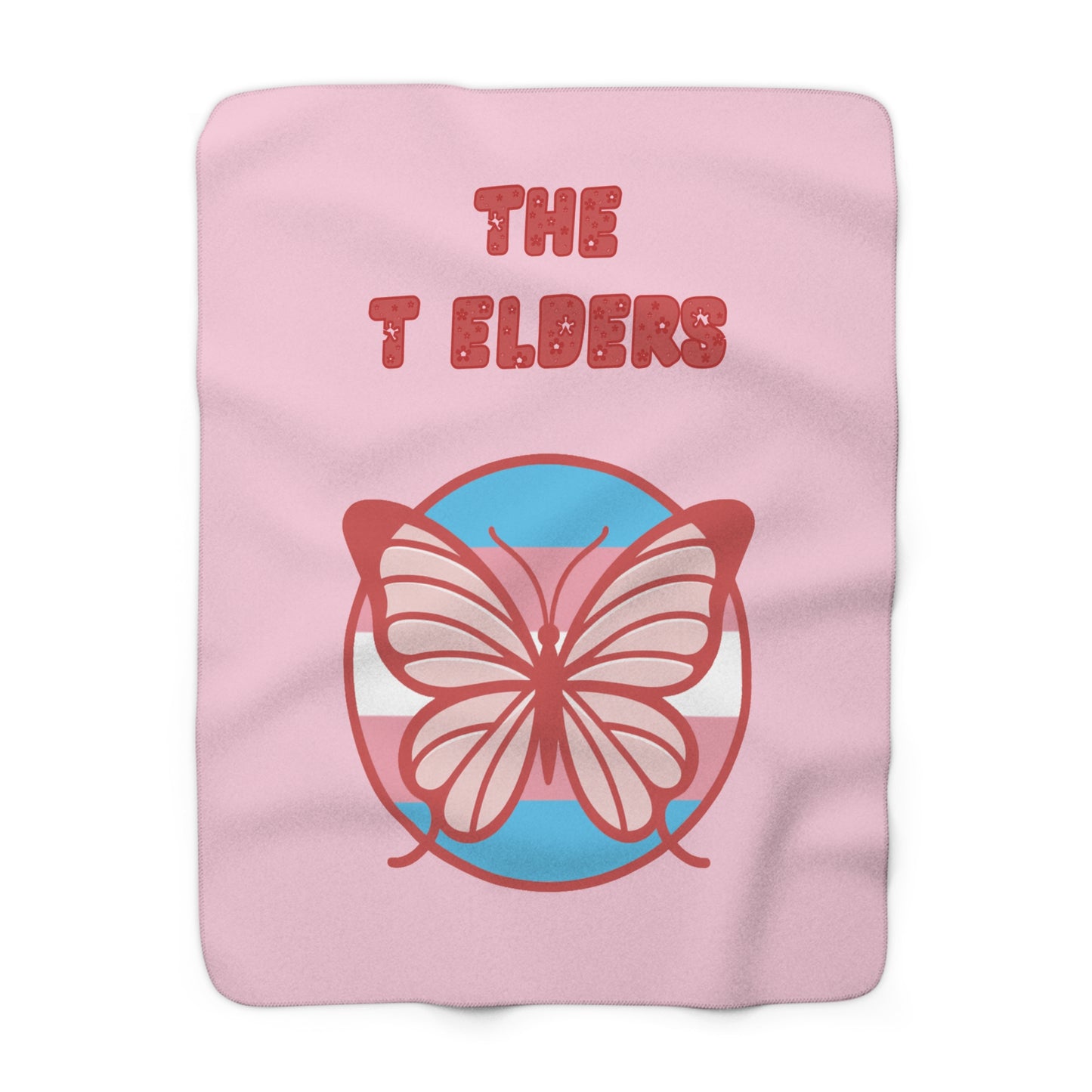 The T Elders Butterfly Sherpa Fleece Blanket
