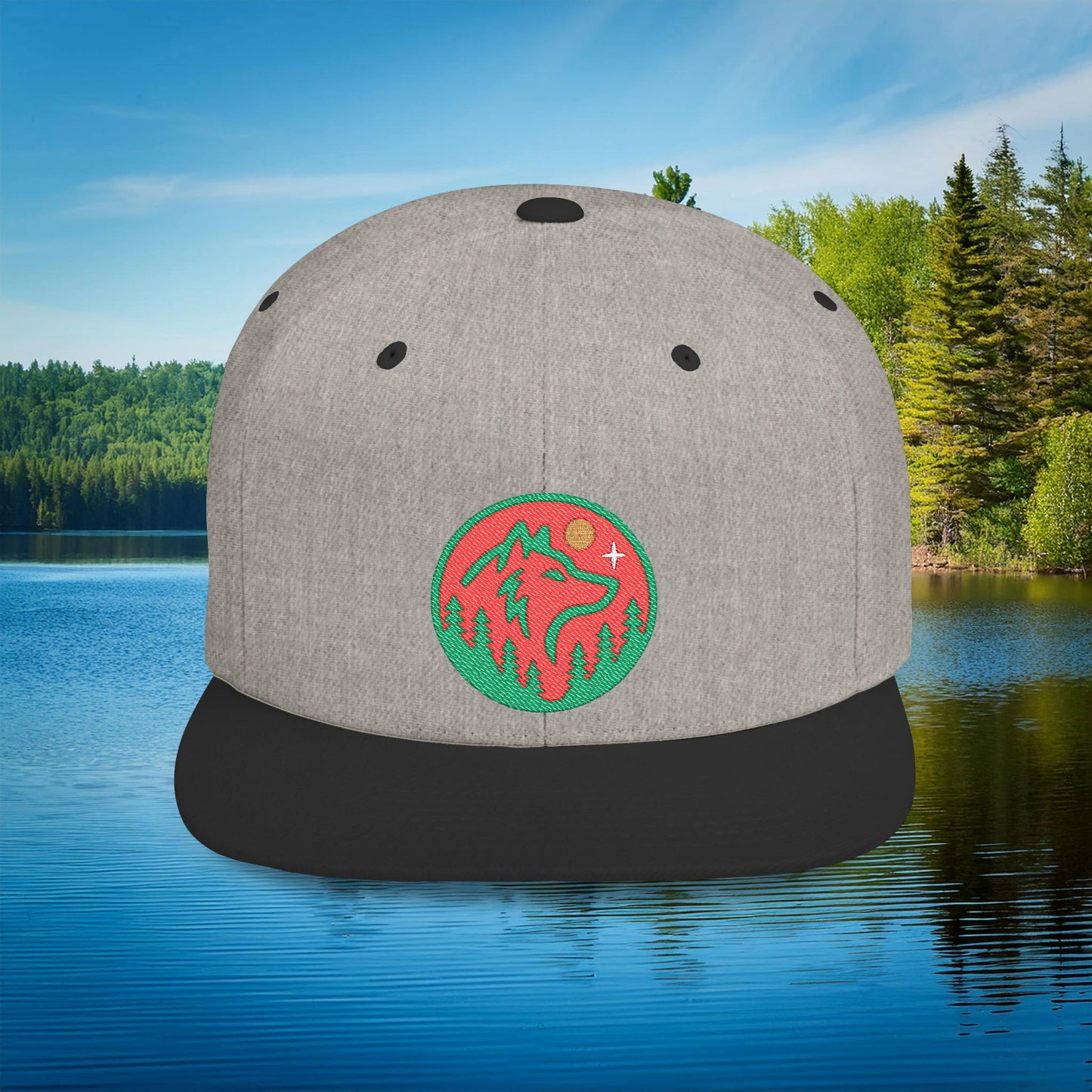 Minnesota Wild Wolf Flat Bill Snapback