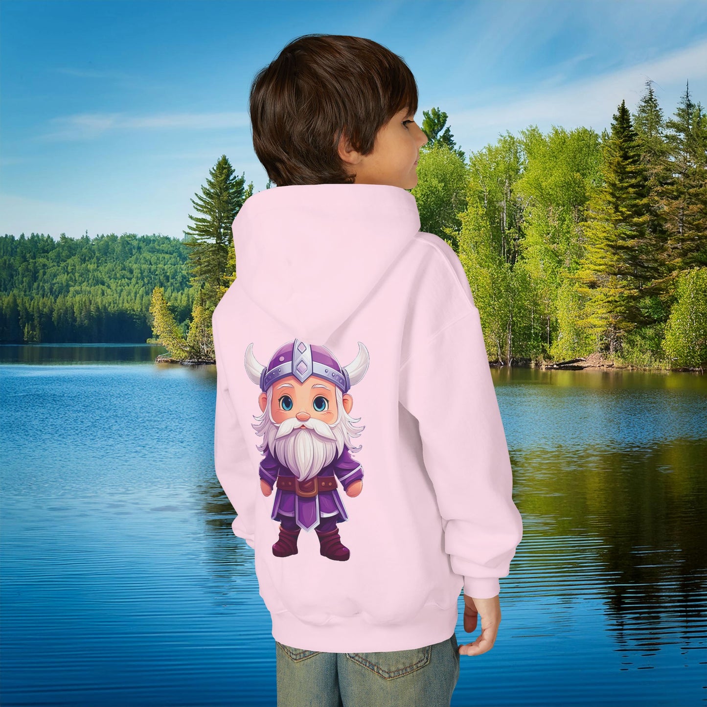 Purple Viking Youth Hoodie