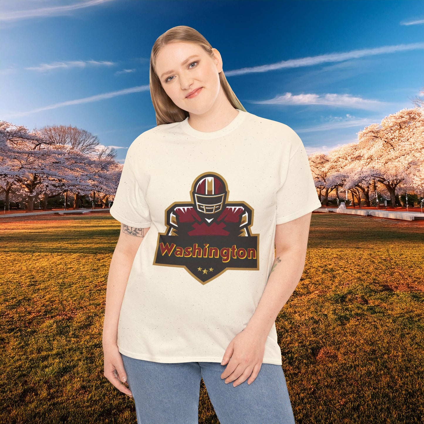 Washington Football Player Logo Tee