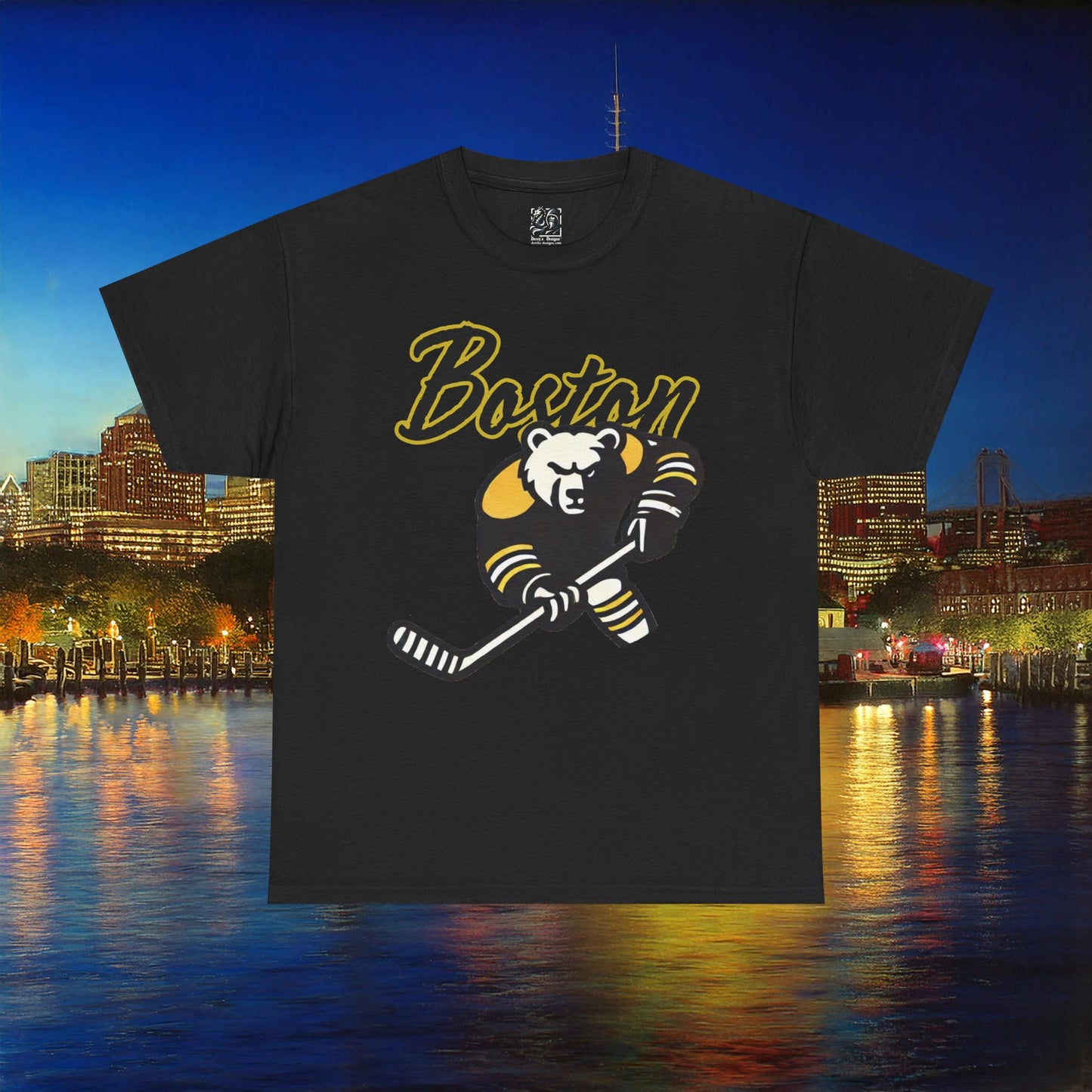Boston Hockey Bear Tee