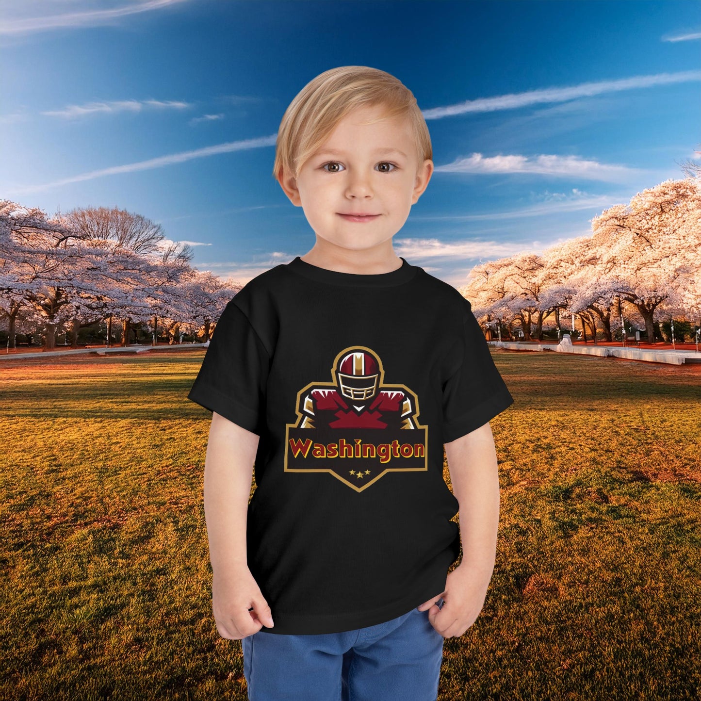 Washington Football Player Logo Toddler Tee