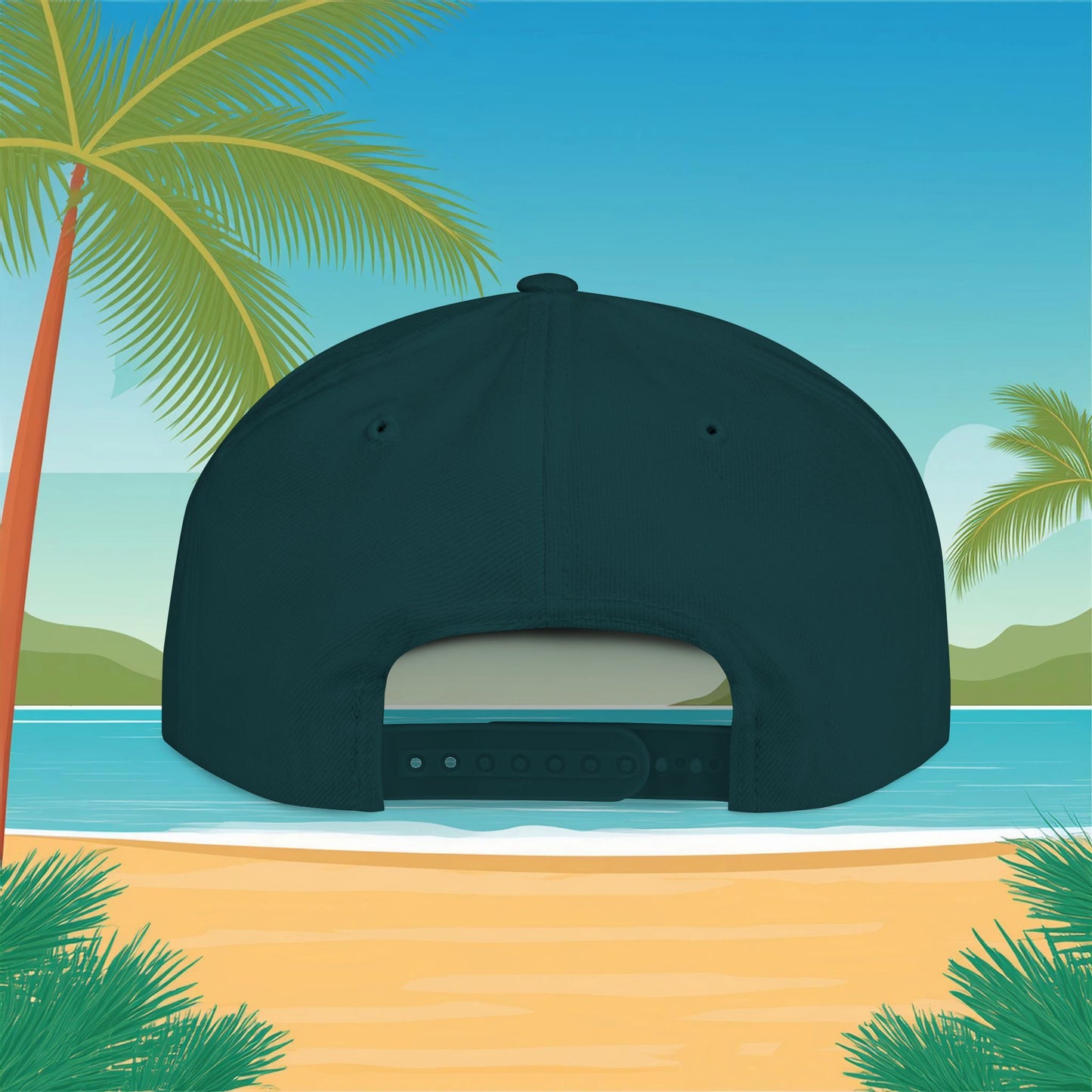 Rainbow Ohana Flat Bill Snapback