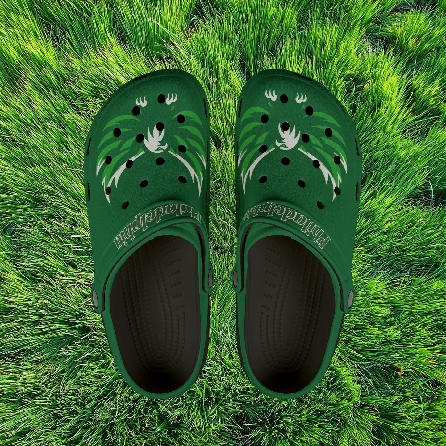 Philadelphia Eagle Logo Foam Clogs