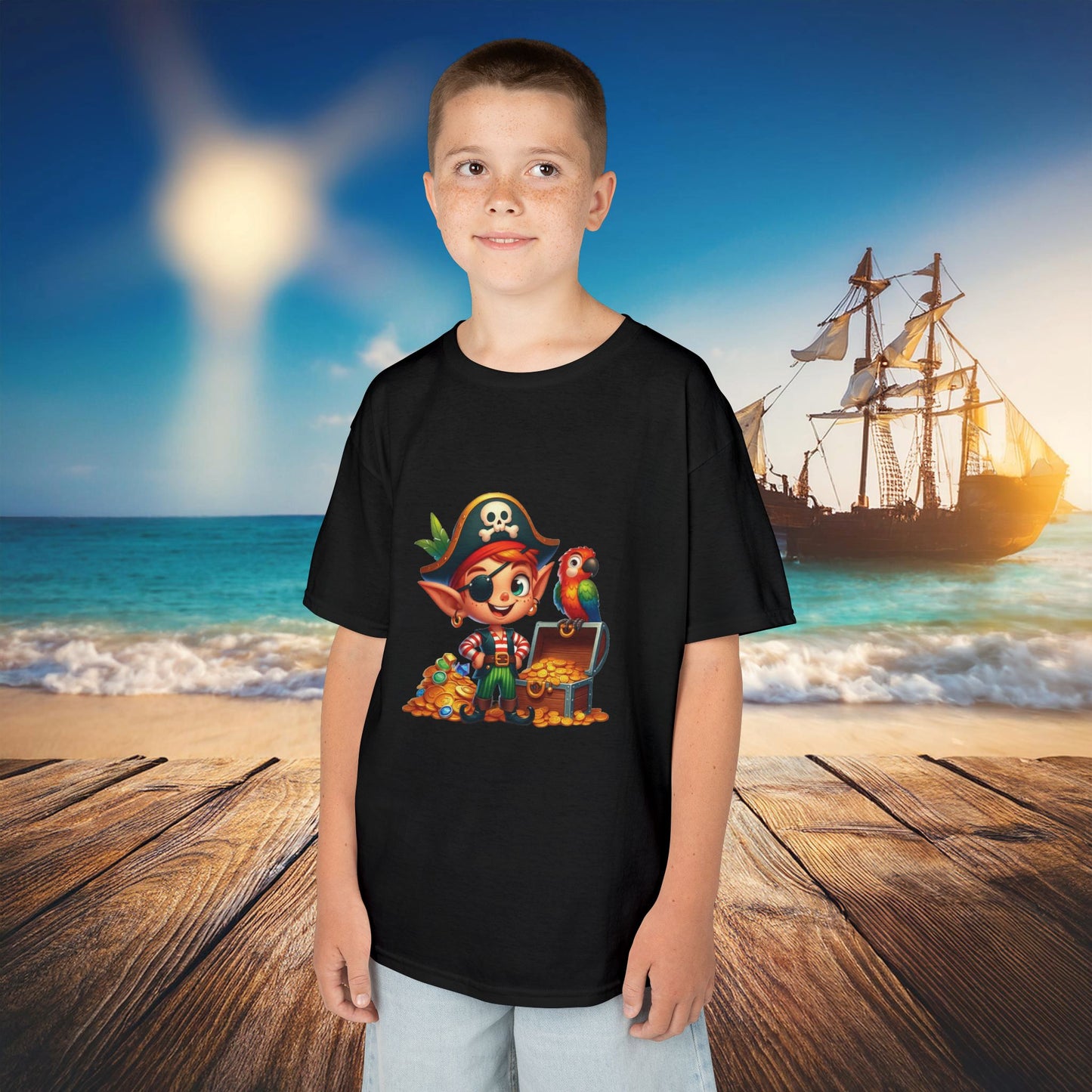 Pirate Elf Kids Tee