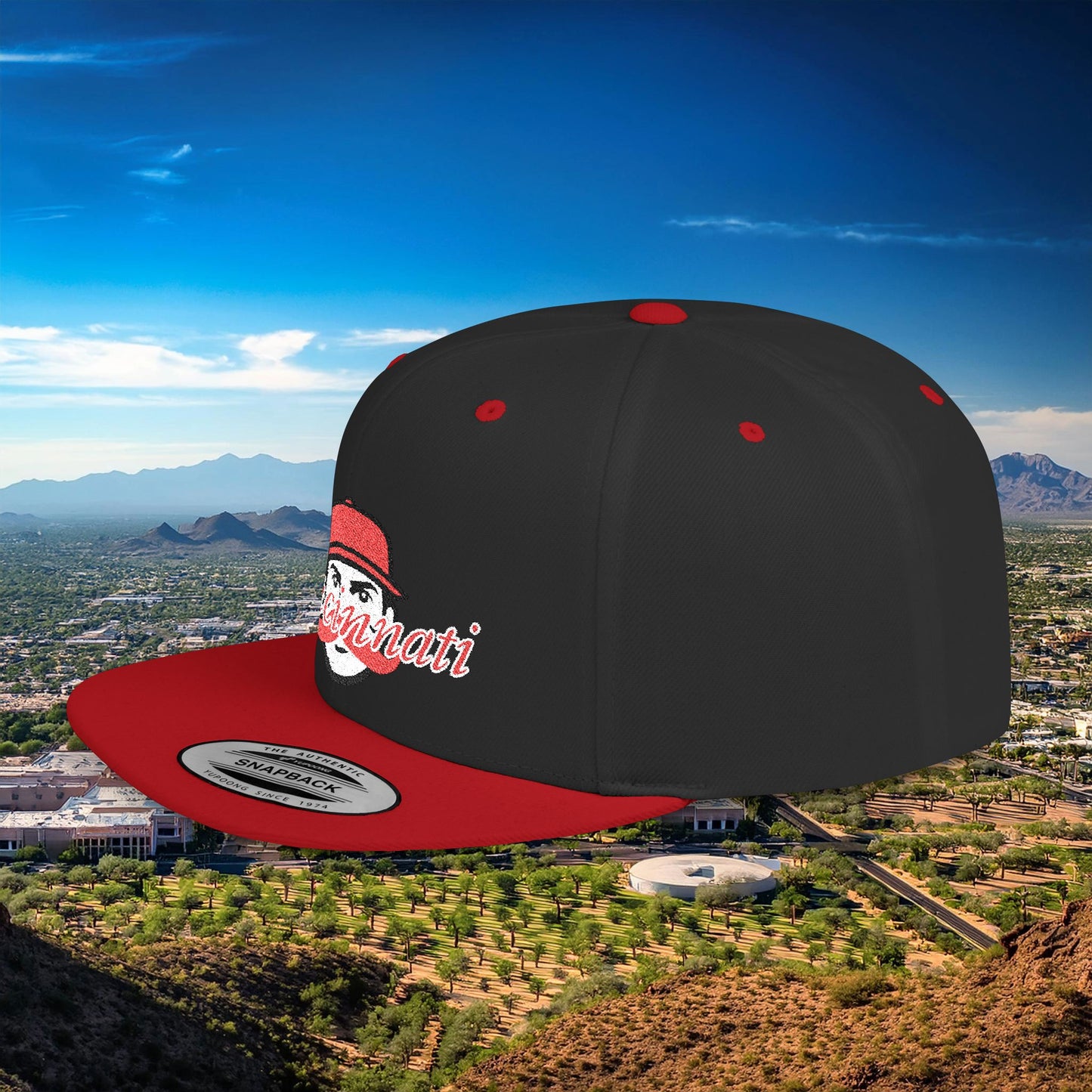 Cincinnati Baseball Flat Bill Snapback