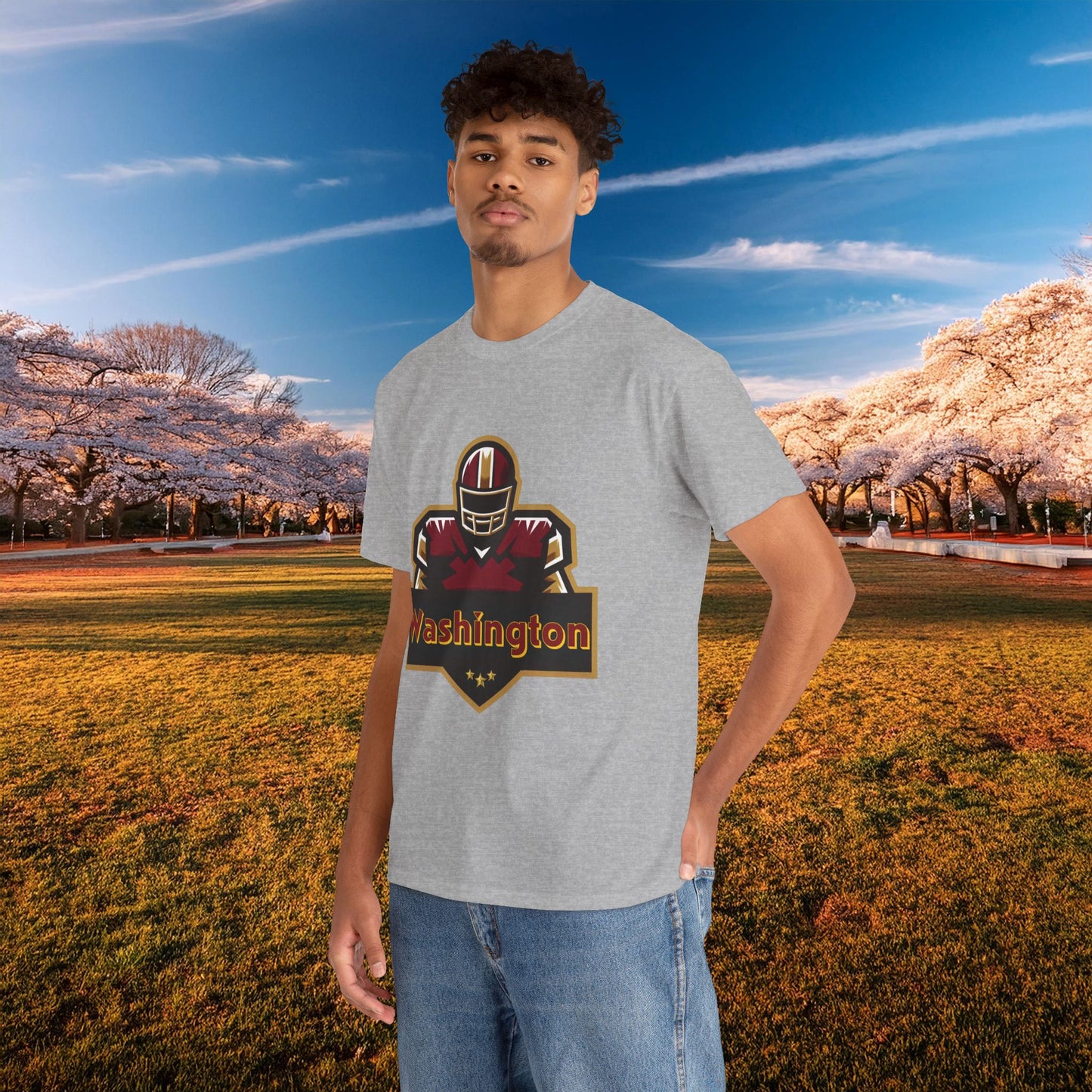 Washington Football Player Logo Tee