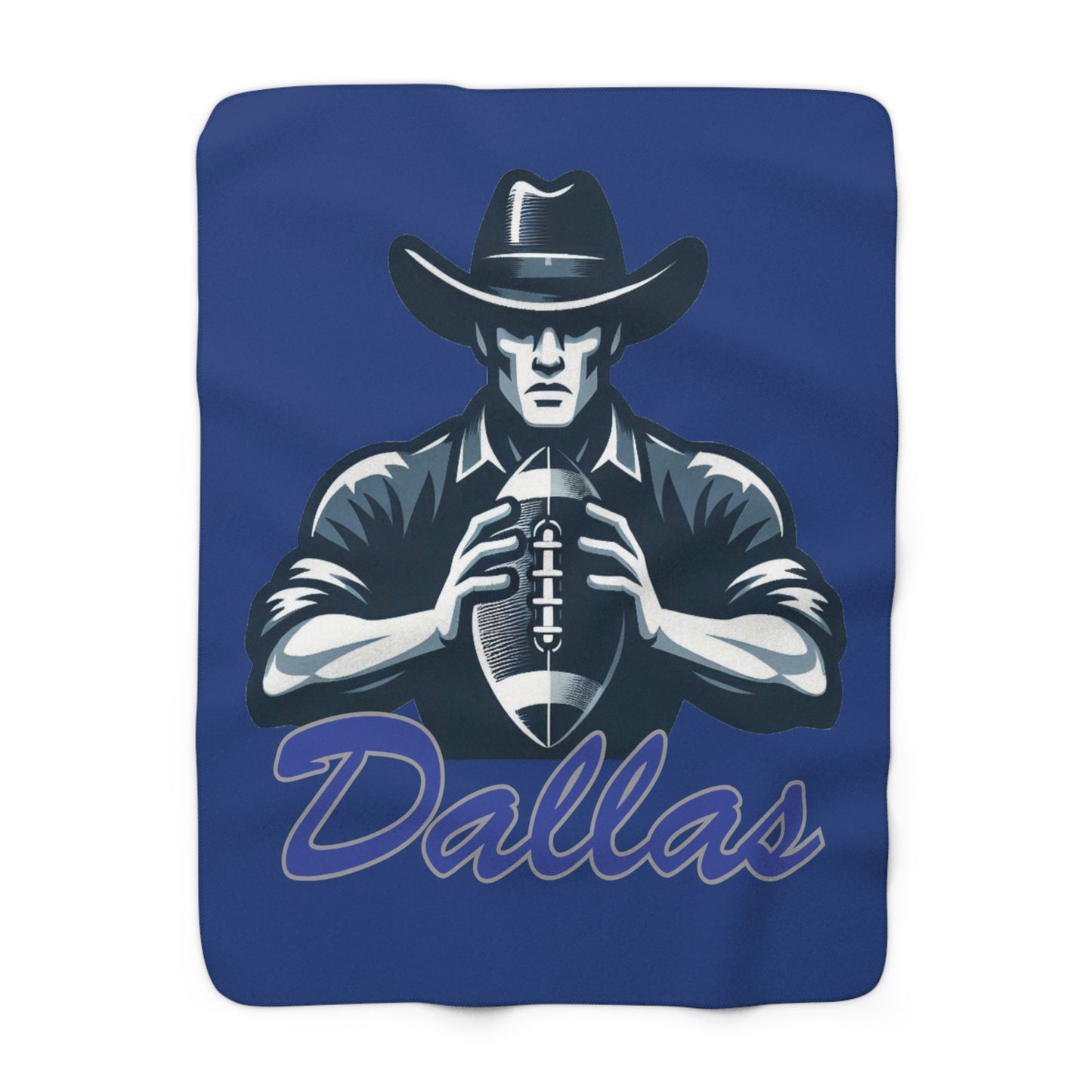 Dallas Football Player Sherpa Fleece Blanket