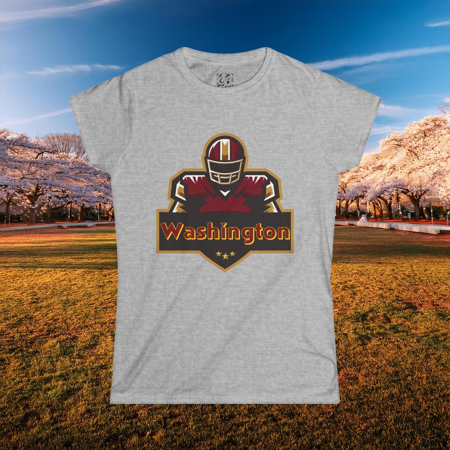Washington Football Player Logo Women's Softstyle Tee