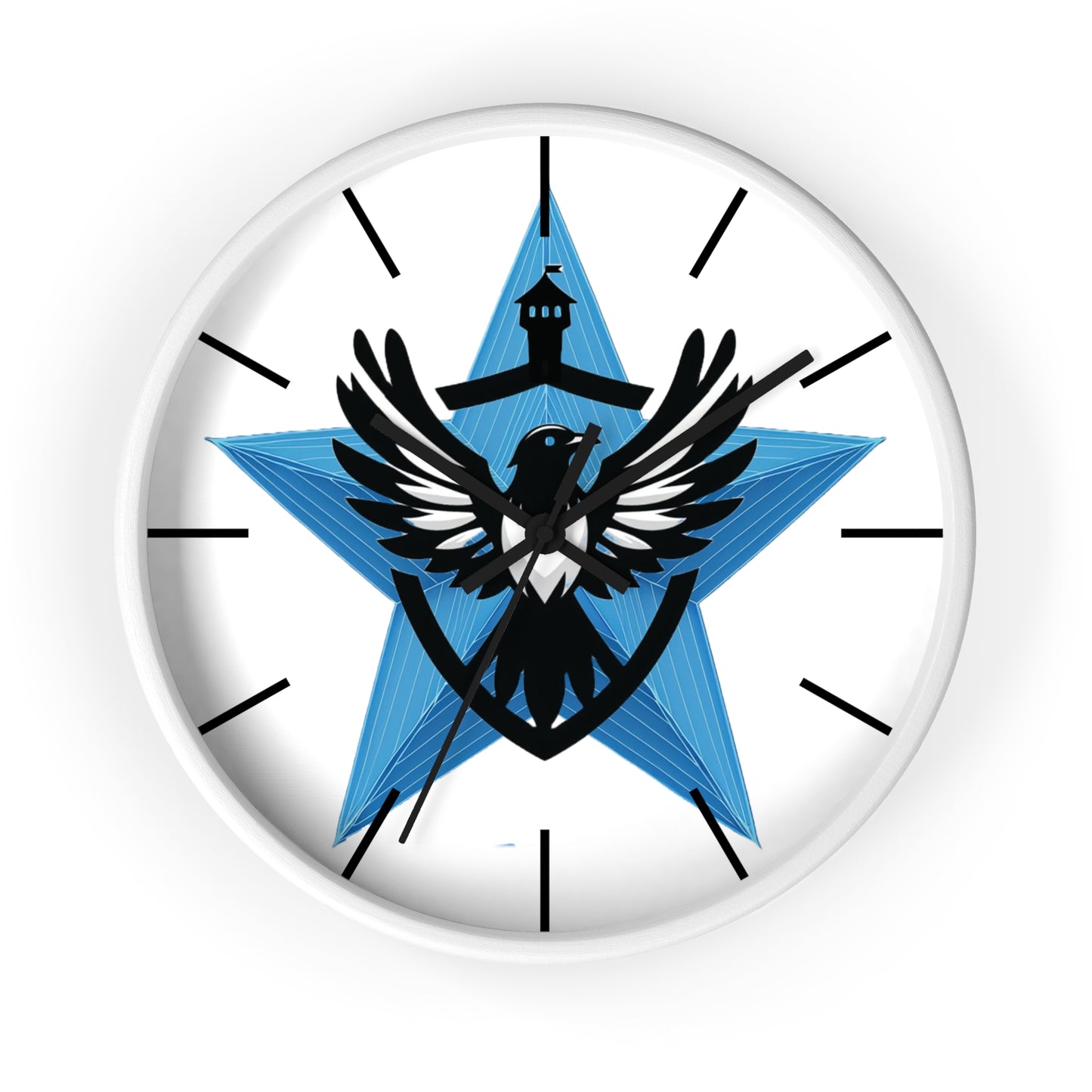 Blue Star Mags Wall Clock