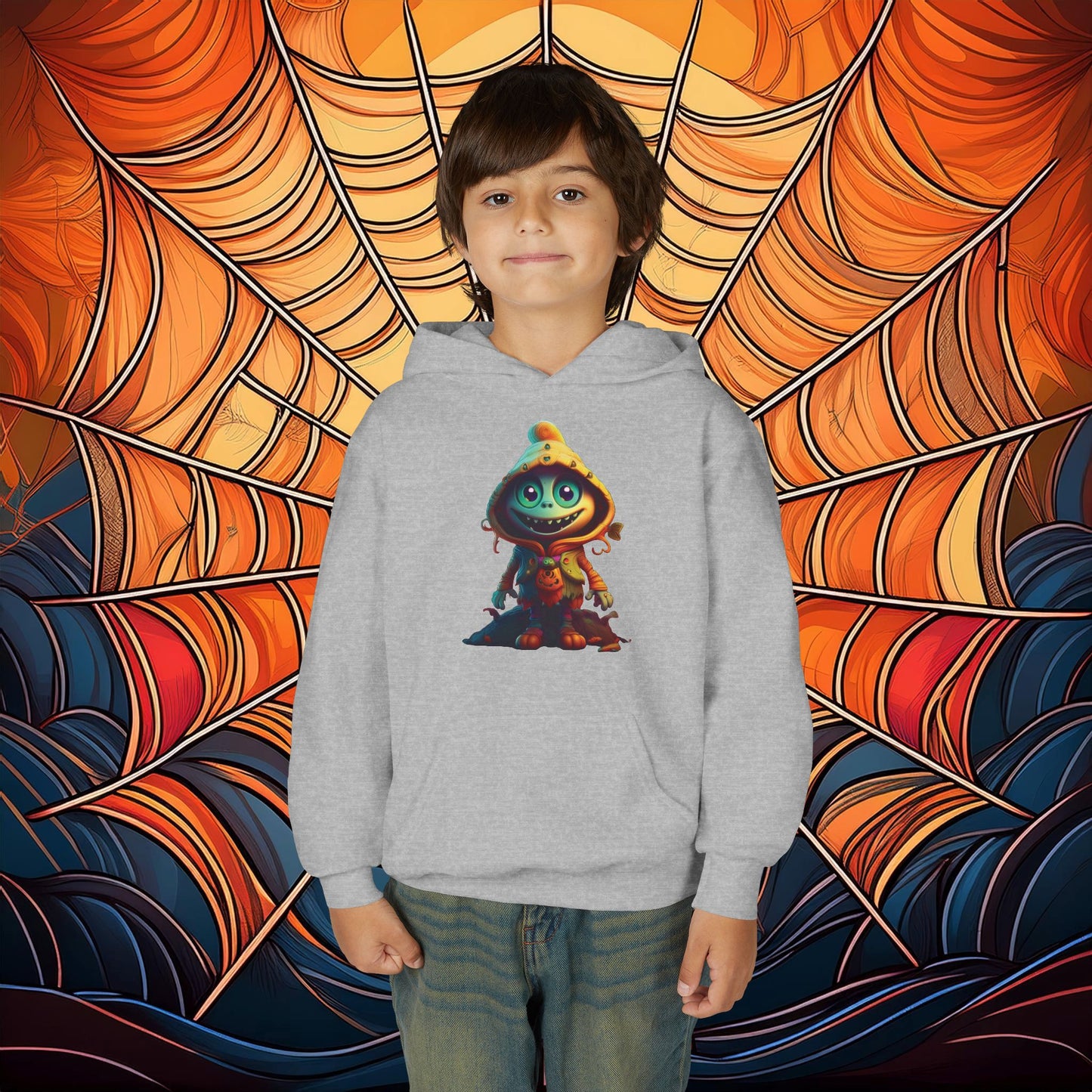 Trick or Treat Monster Youth Hoodie
