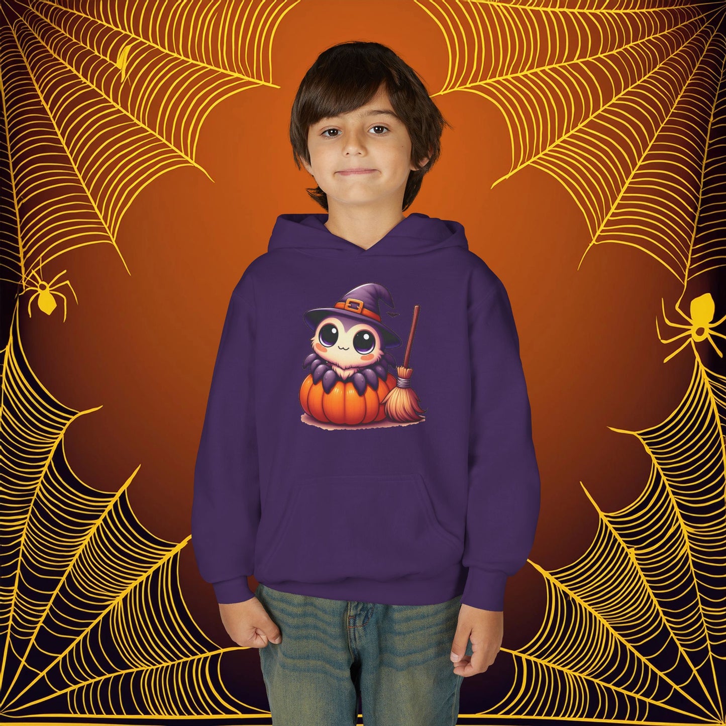 Halloween Spider Youth Hoodie