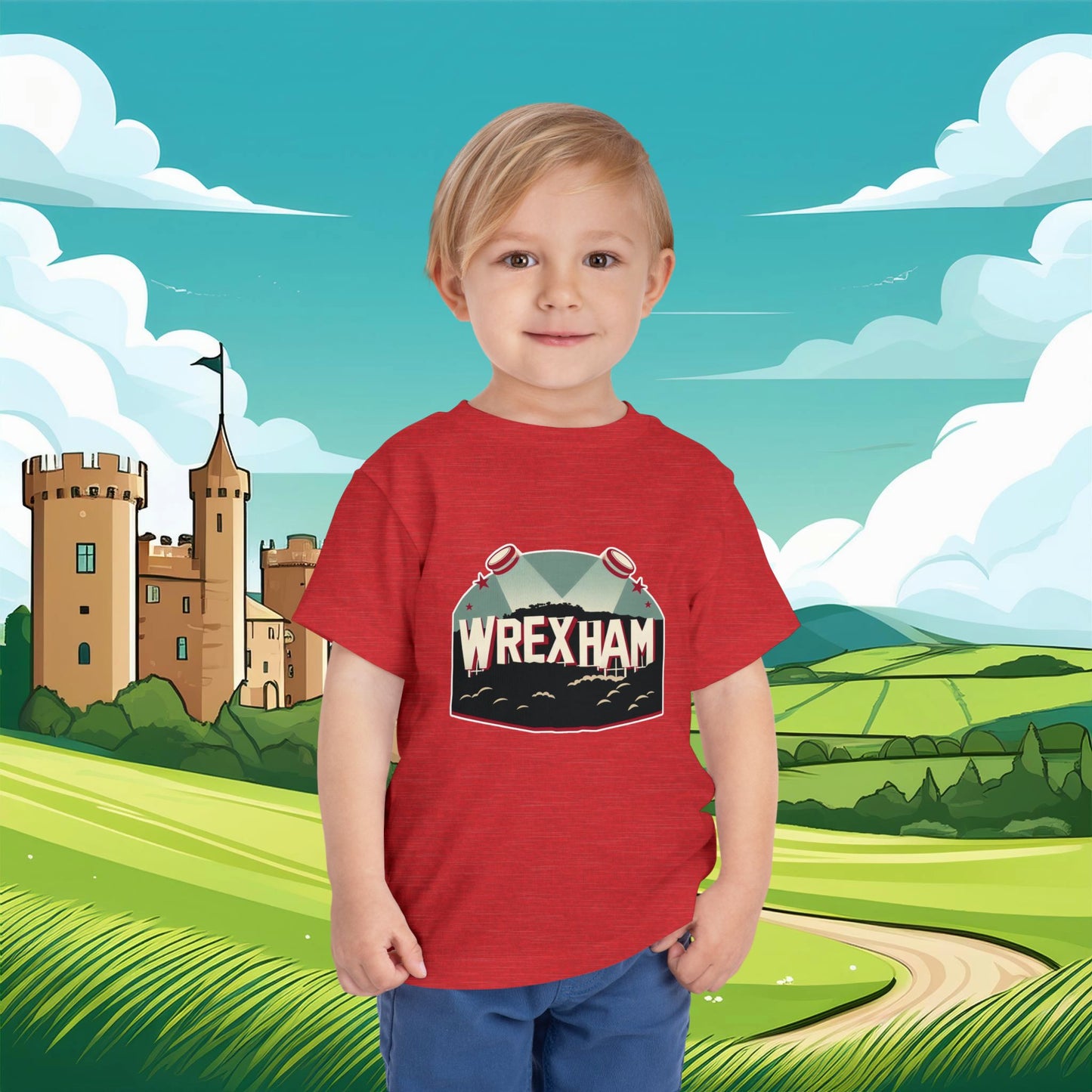 Wrexham Hollywood Sign Toddler Tee