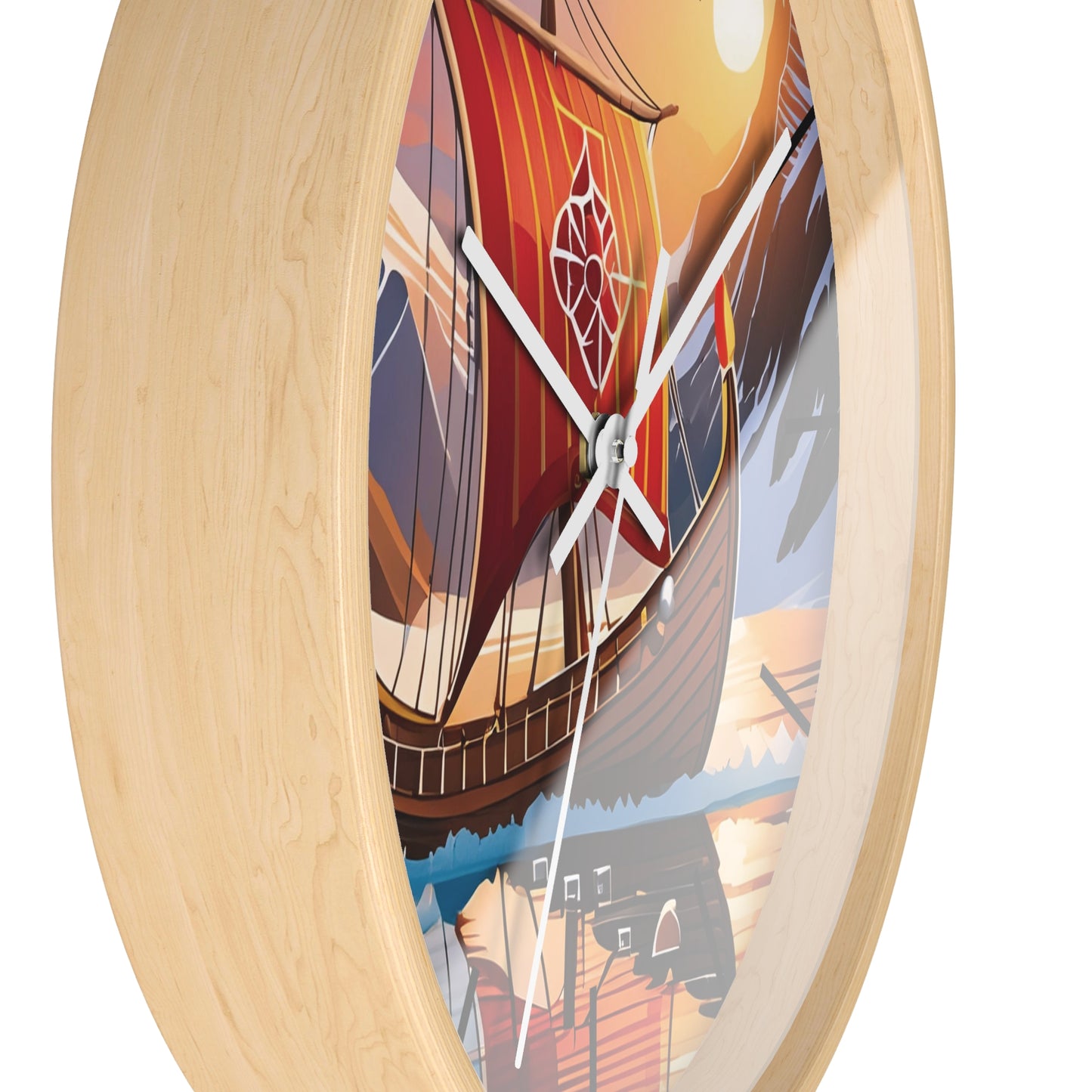 Viking Ship Wall Clock
