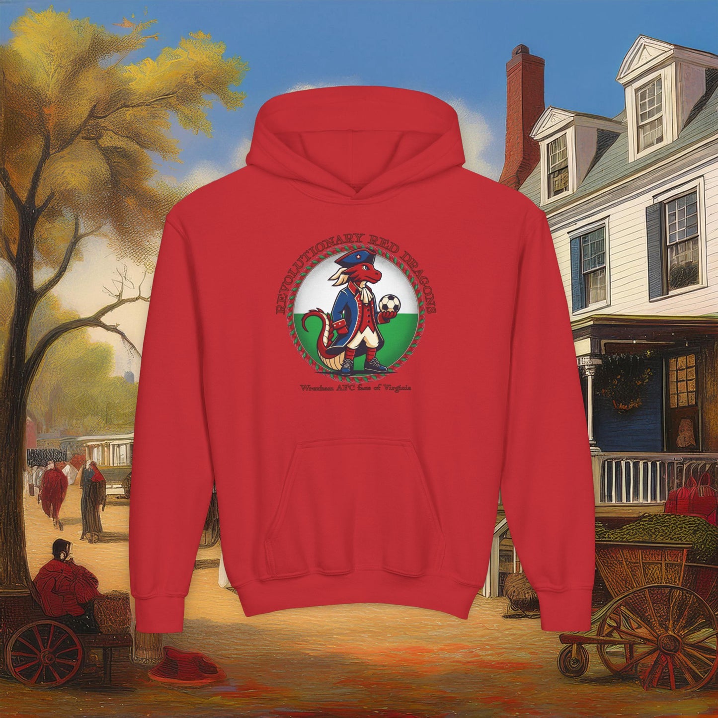 Little Revolutionary Red Dragons Youth Hoodie