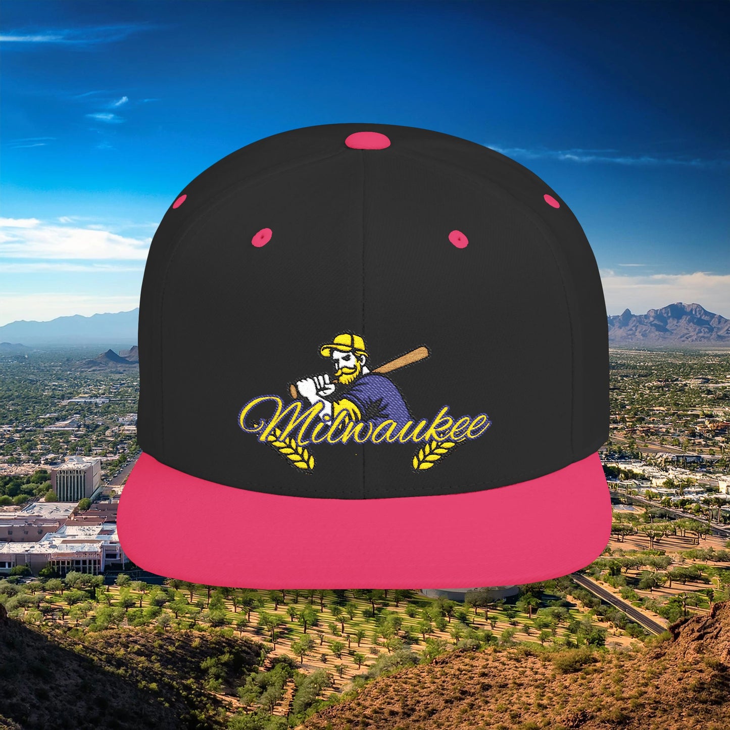 Milwaukee Baseball Flat Bill Snapback