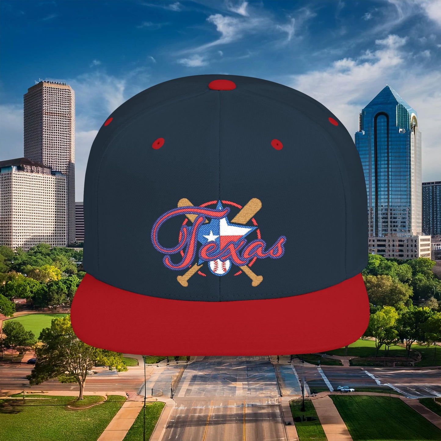 Texas Baseball Flat Bill Snapback