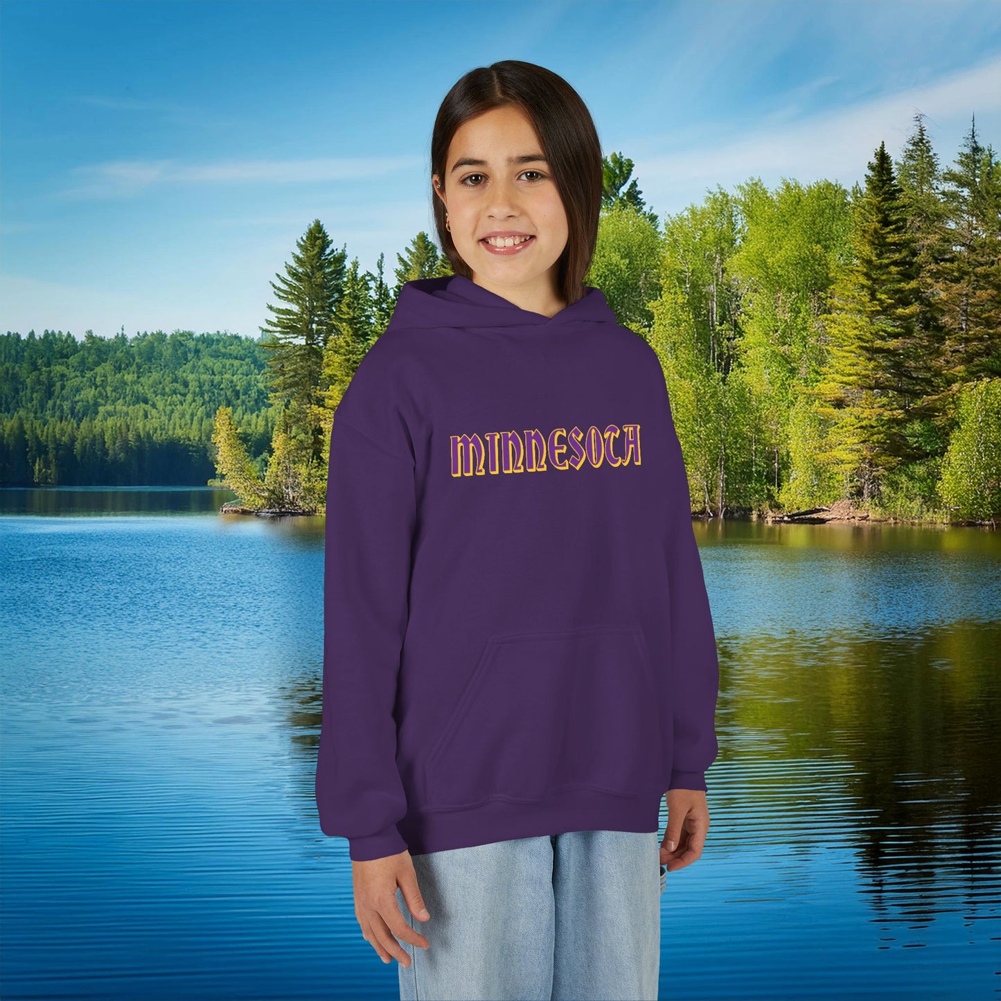 Purple Viking Youth Hoodie