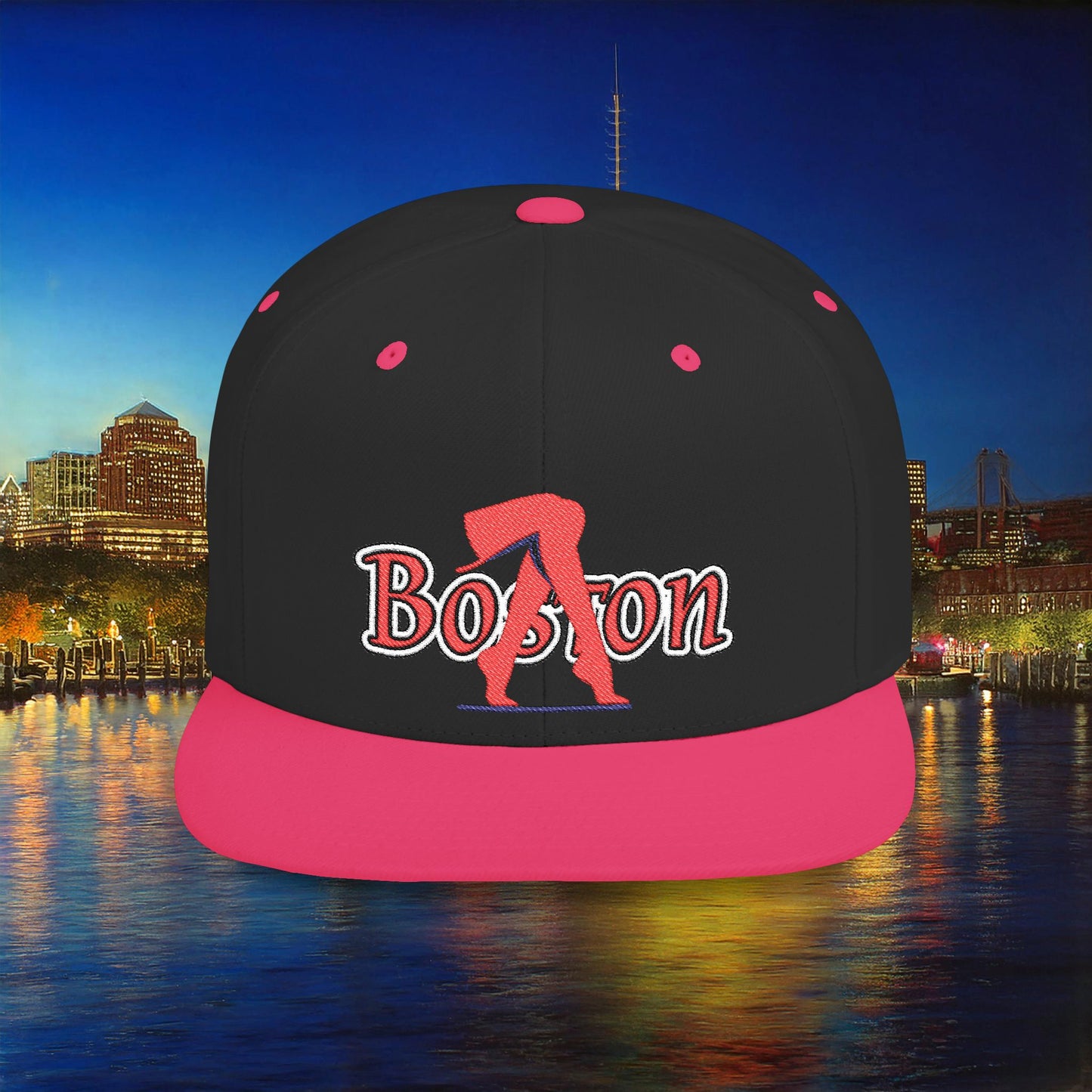 Boston Baseball Leggings Flat Bill Snapback